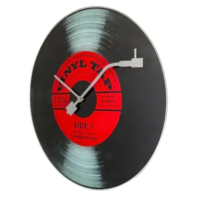 Nextime Wanduhr Vinyl Tab Ø 43 cm