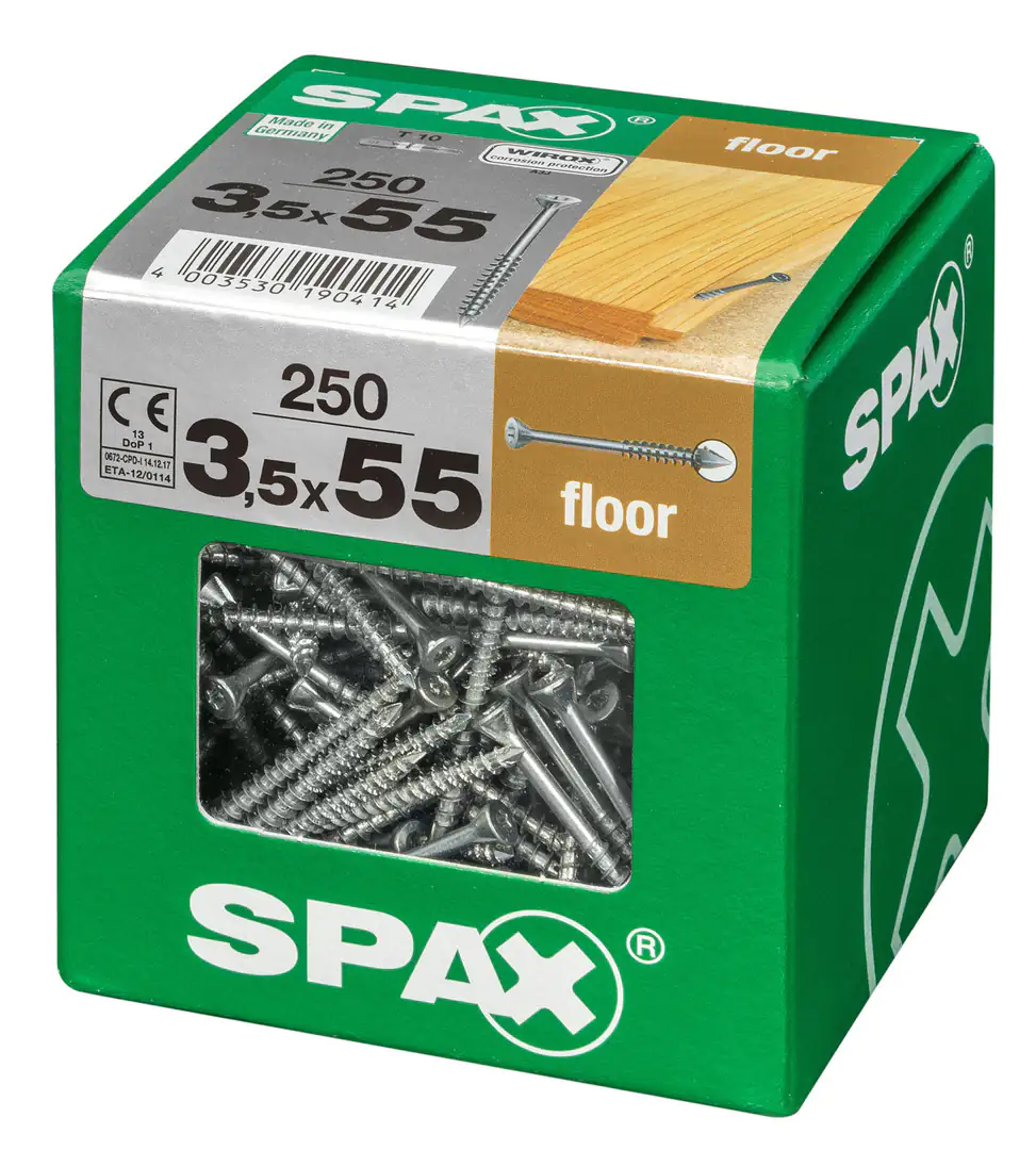 Spax Dielenschrauben 3.5 x 55 mm TX 10 - 250 Stk.