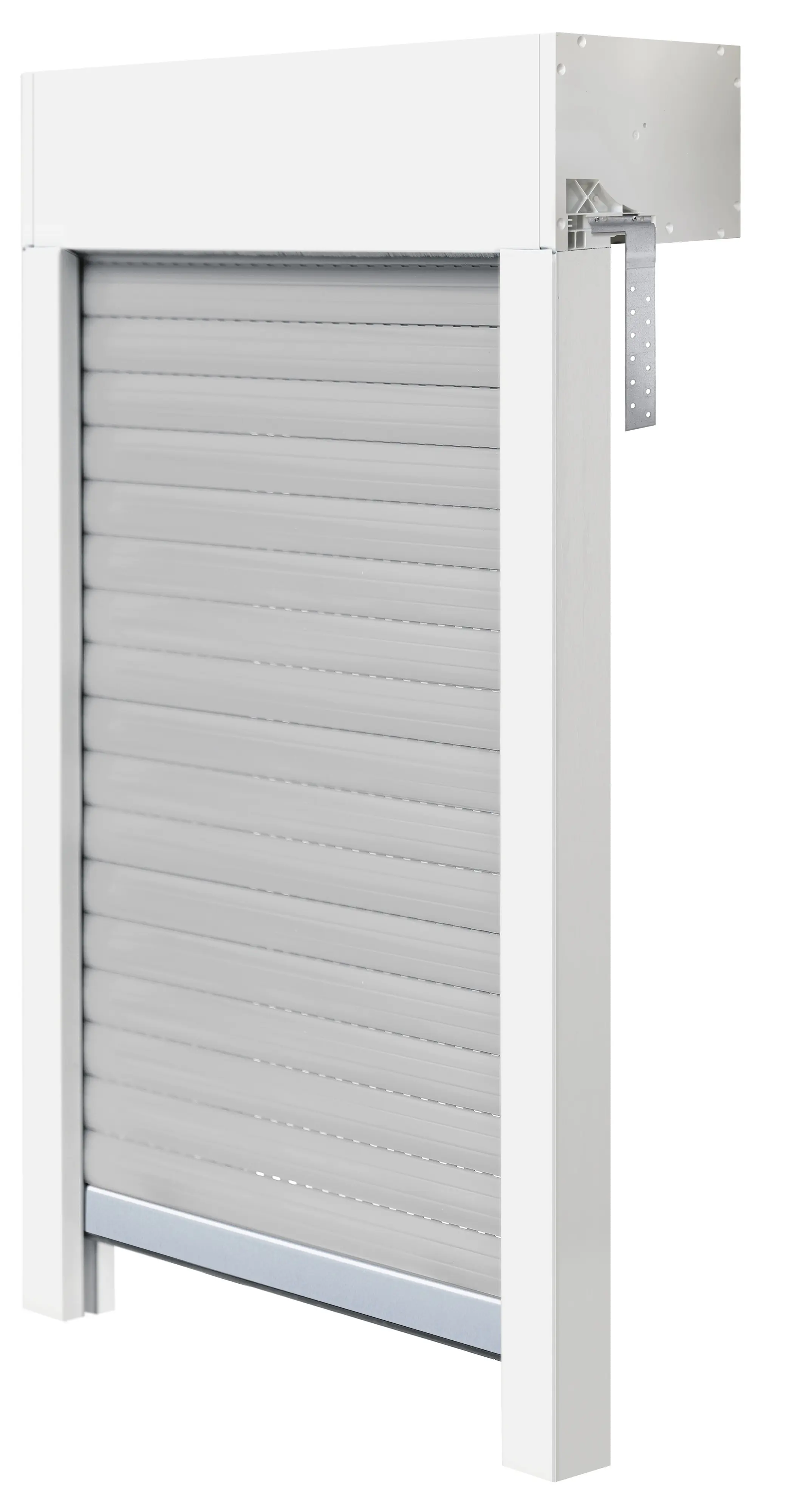 Schellenberg Aufsatzrollladen-Set für Fenster 120 x 120 cm weiß/grau