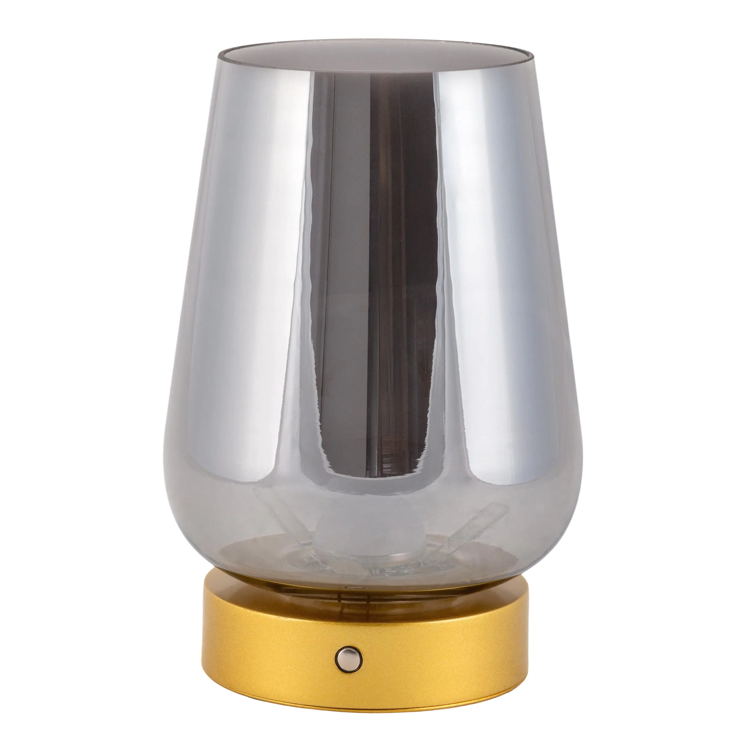 Light & More LED Akku-Tischleuchte Luisa gold dimmbar
