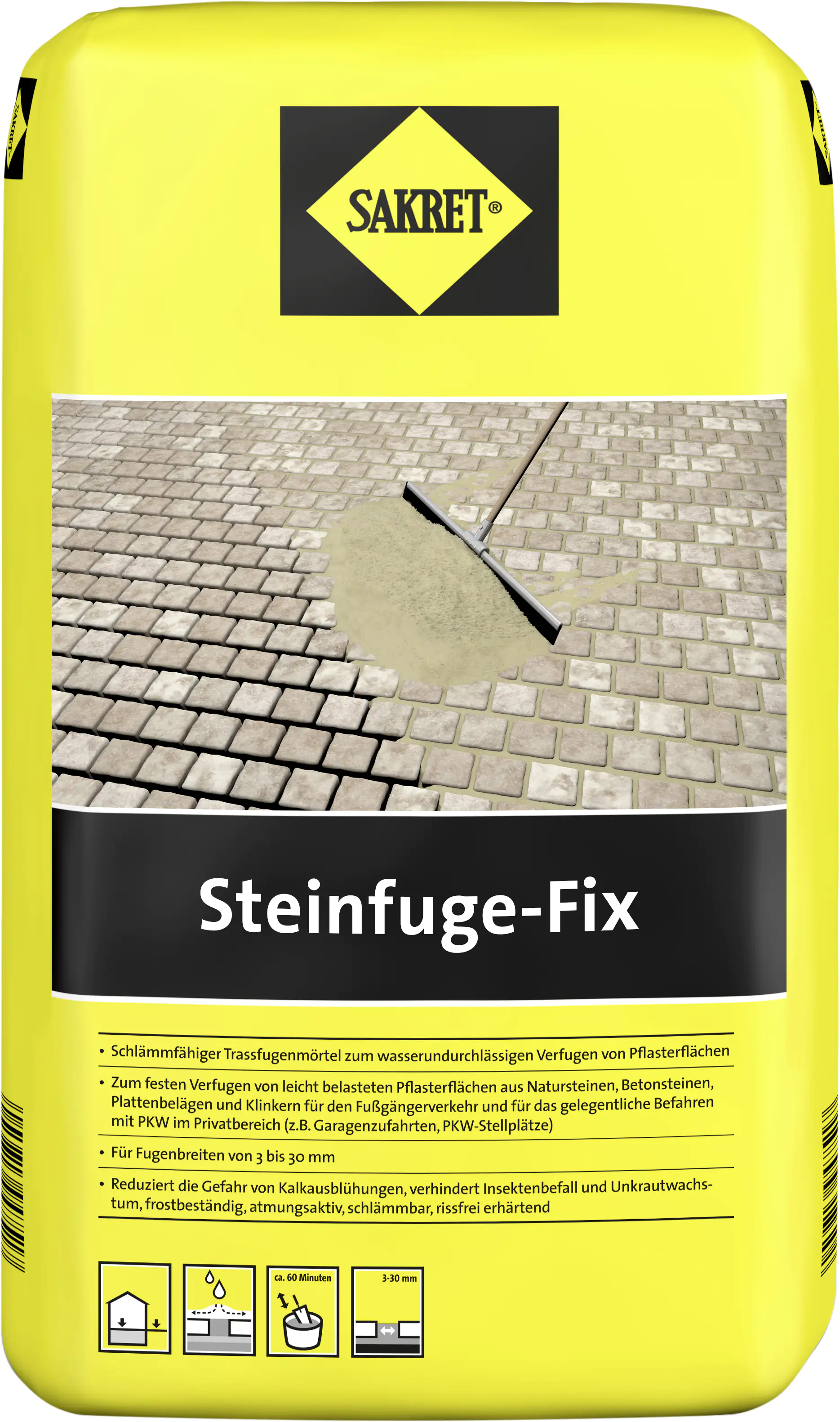 SAKRET Steinfuge Fix grau 20 kg