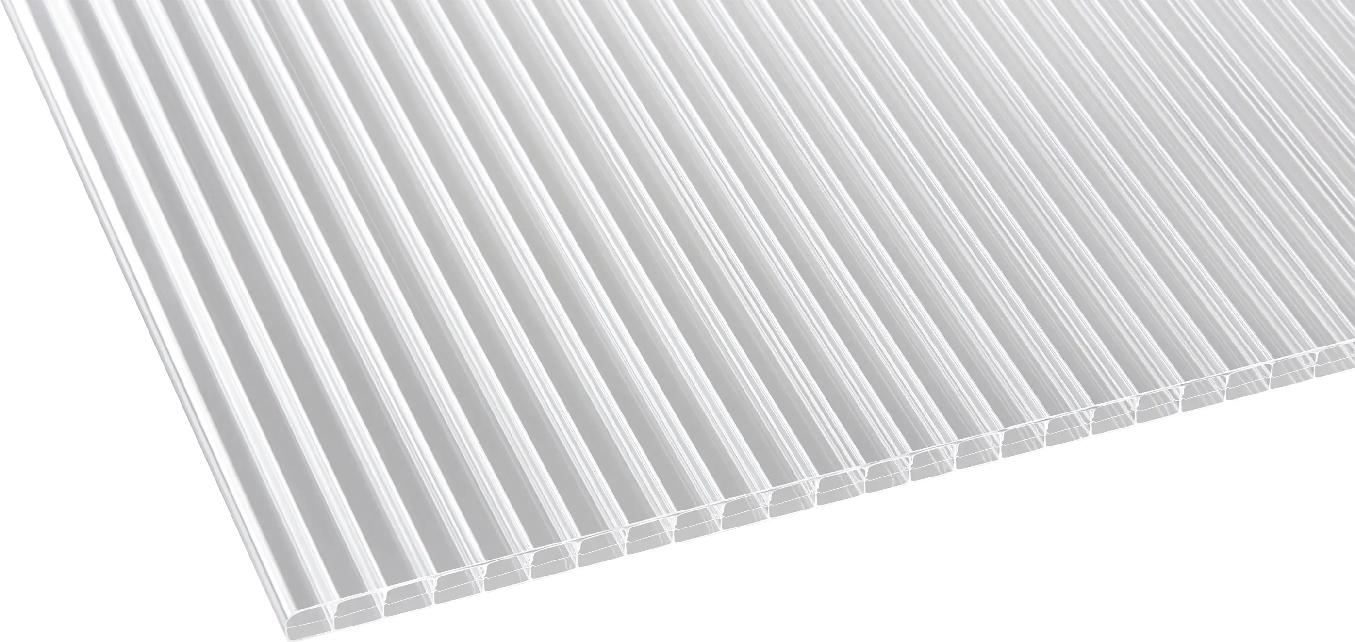 Gutta Polycarbonat-Doppelstegplatte 250 x 98 cm 16 mm klar