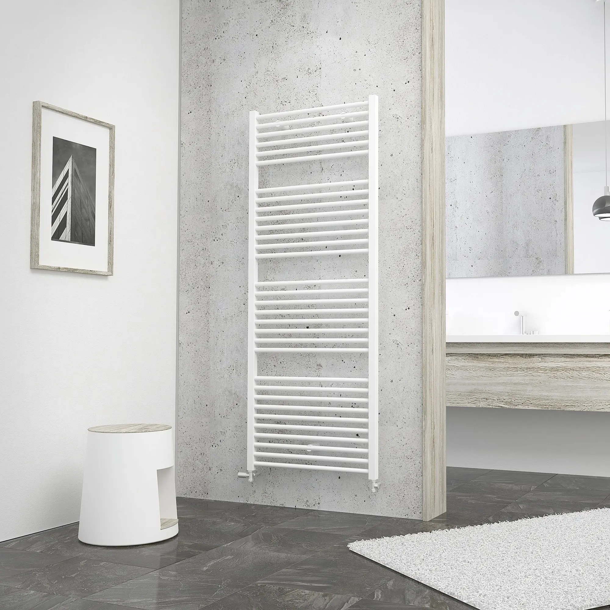Schulte Design-Heizkörper Turbo 153,5 x 60 cm alpinweiß 823 W