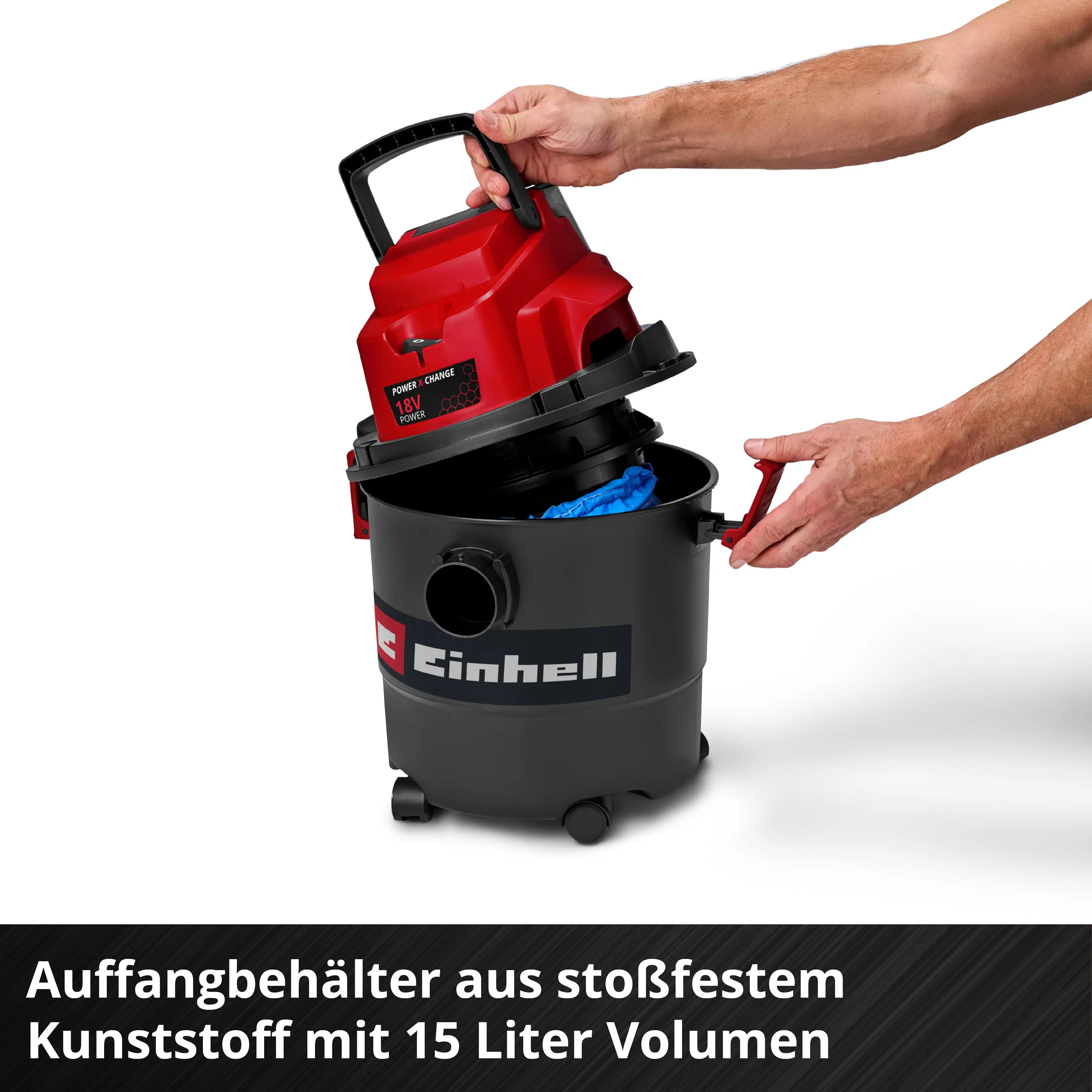 Einhell Akku-Nass-Trockensauger TC-VC 18/15 Li-Solo