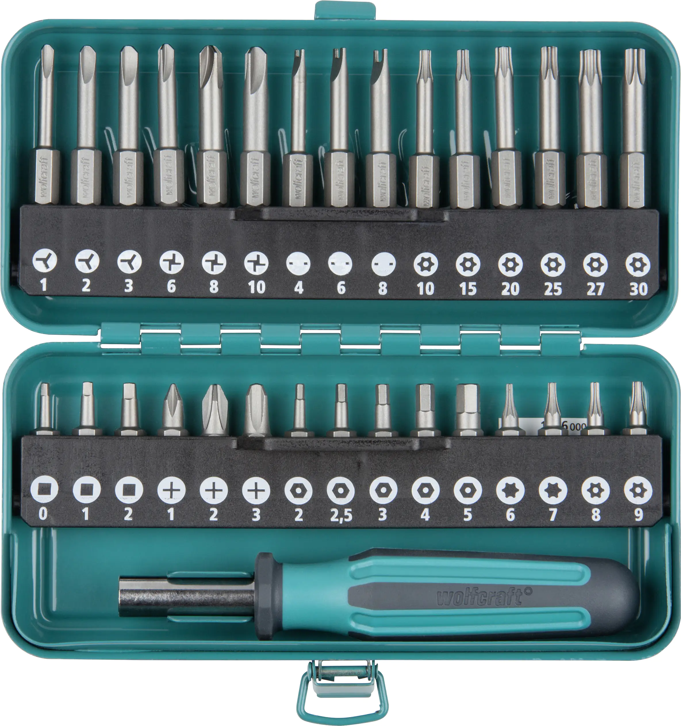 Wolfcraft Sicherheits-Bit-Set 31-teilig