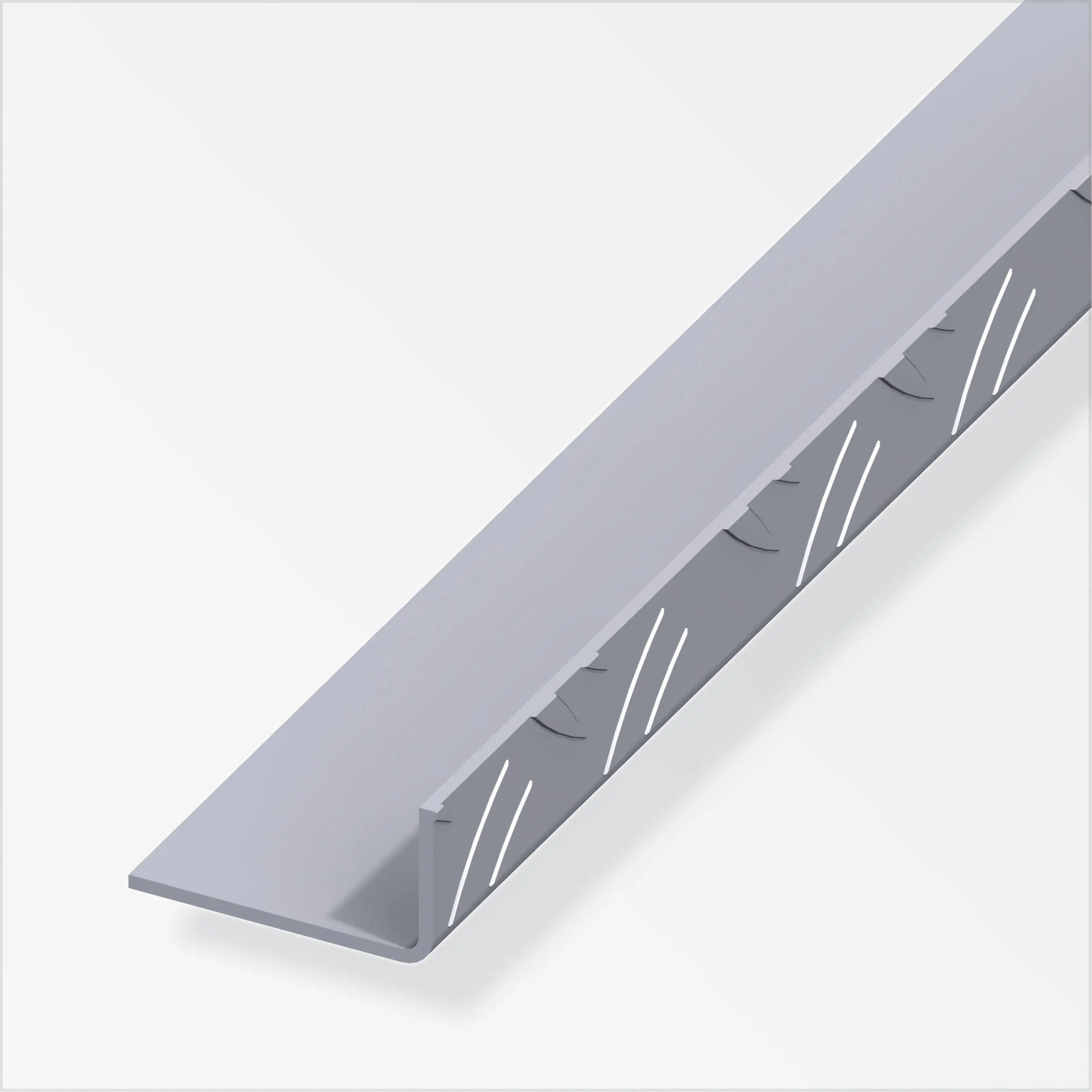 alfer Winkel 2.5 m, 53.6 x 29.5 mm Aluminium roh blank
