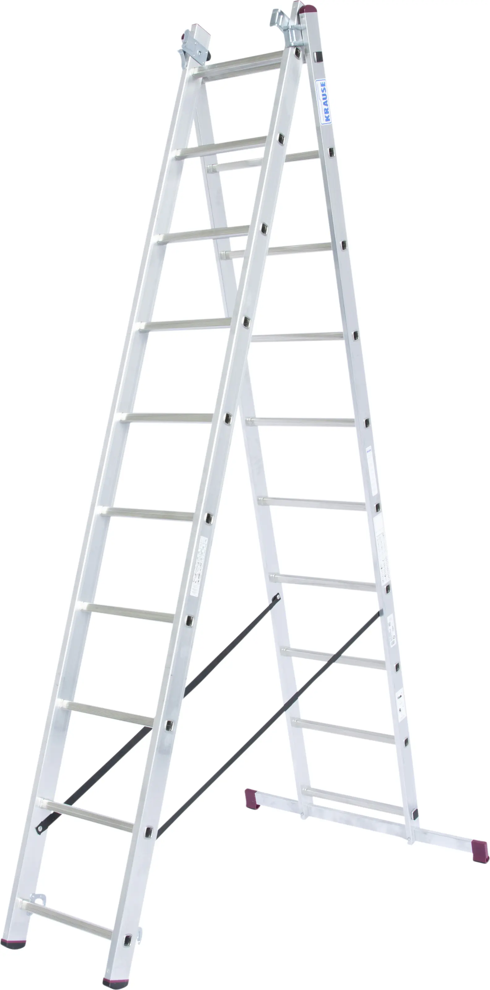 Krause Aluminium-Vielzweckleiter CORDA mit Treppenfunktion 7 m