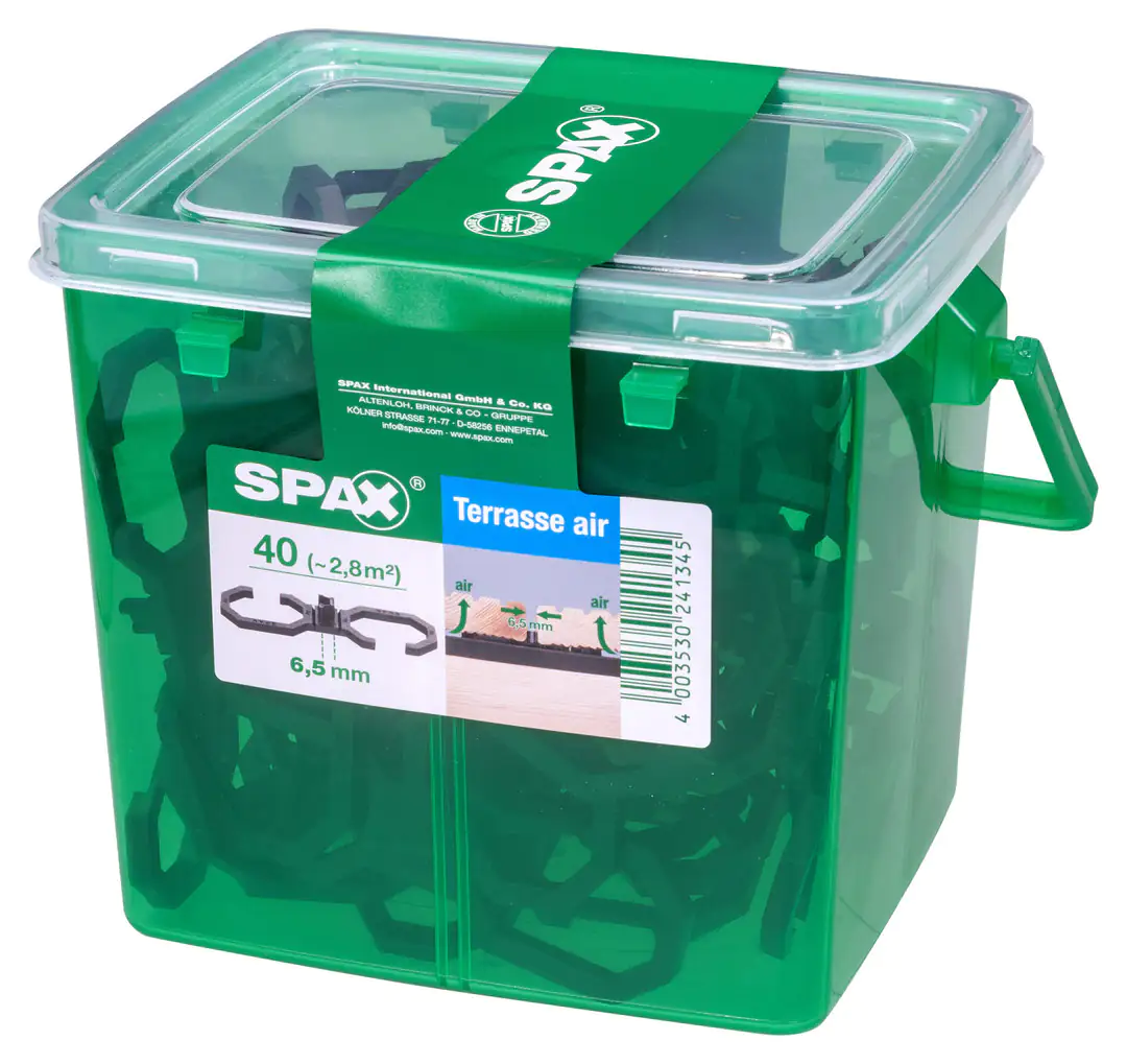Spax Air-Belüftung 9 x 2,8 x 0,4 cm 40 Stück 6,5 mm Fuge