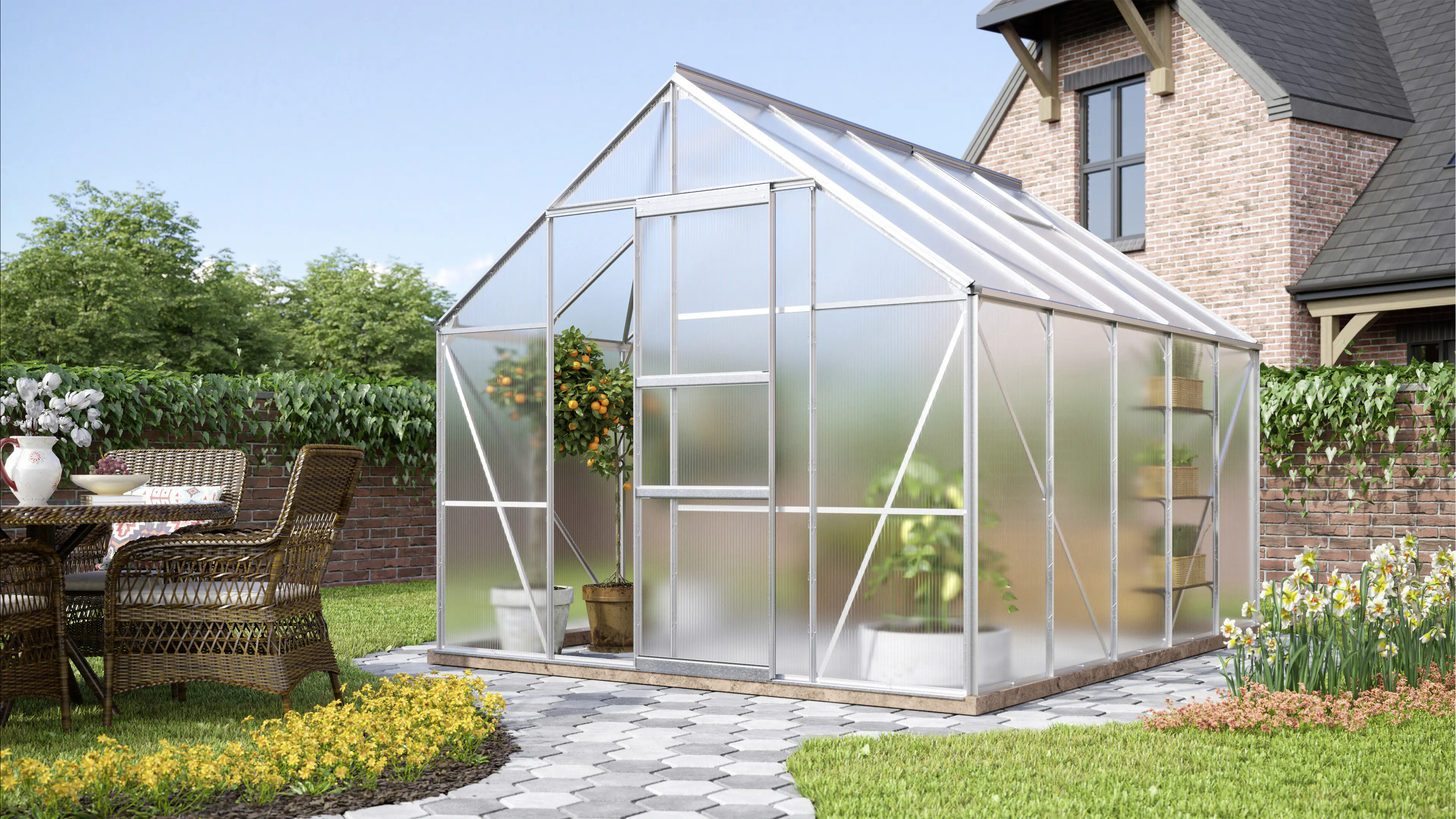 Vitavia Gewächshaus Merkur 8300 254 x 317 cm 4 mm HPK