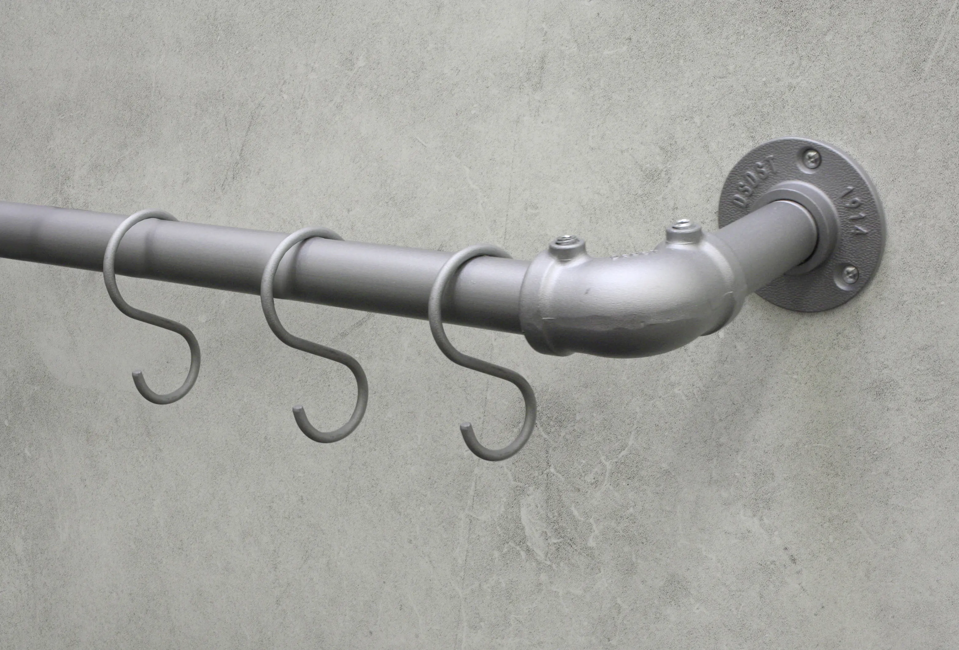 Gardinia Gardinenstange Industrial Home Ø 25 mm silber 200 cm