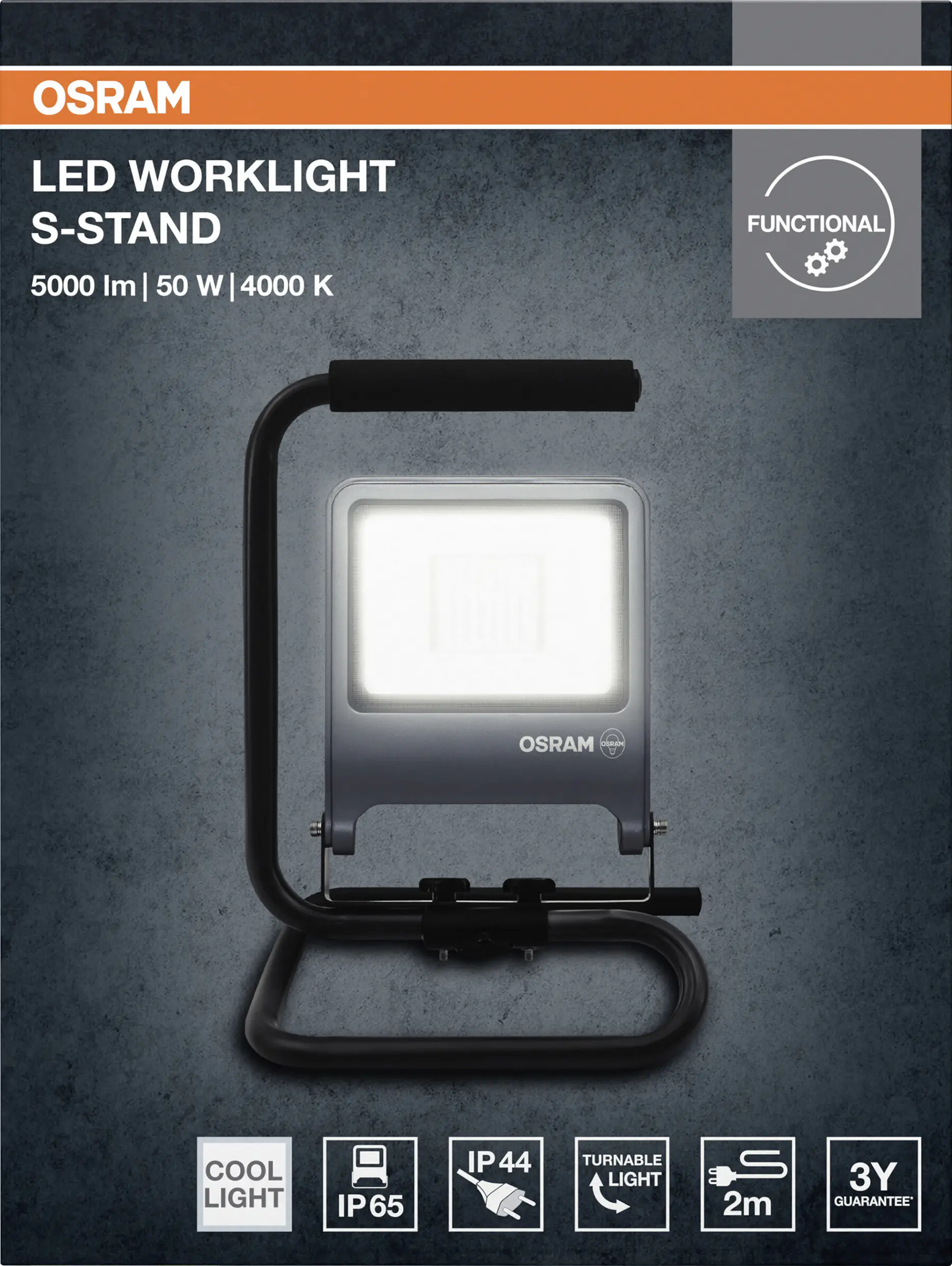 Osram LED Arbeitsleuchte Worklight S-Stand 50 W neutralweiß 