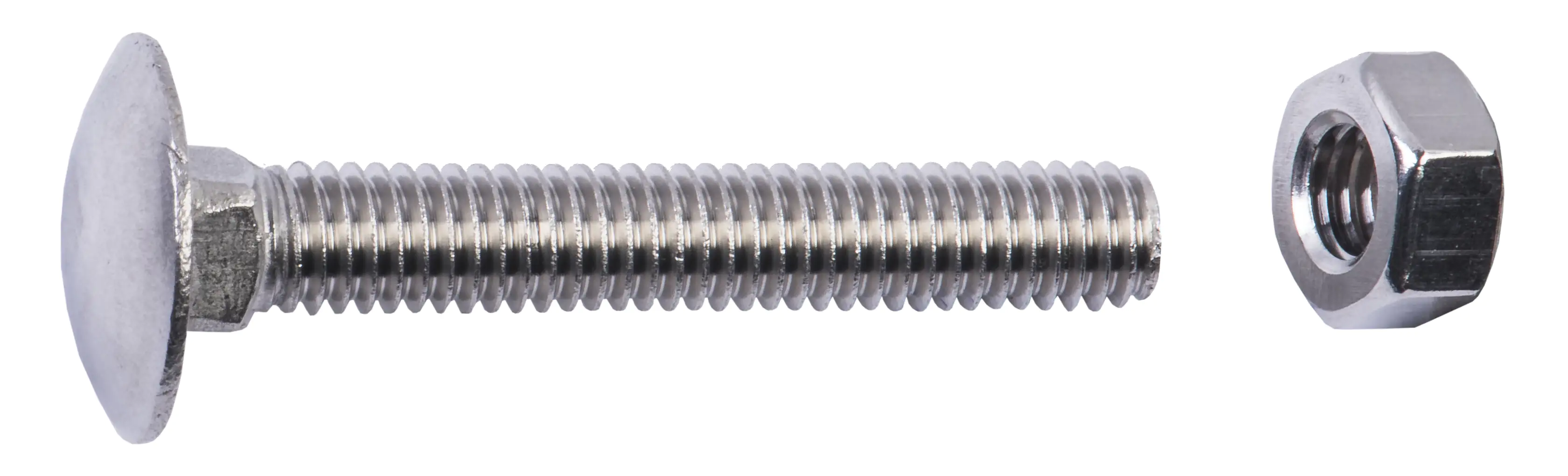Connex Schlossschrauben M6 x 40 mm - 50 Stück Edelstahl