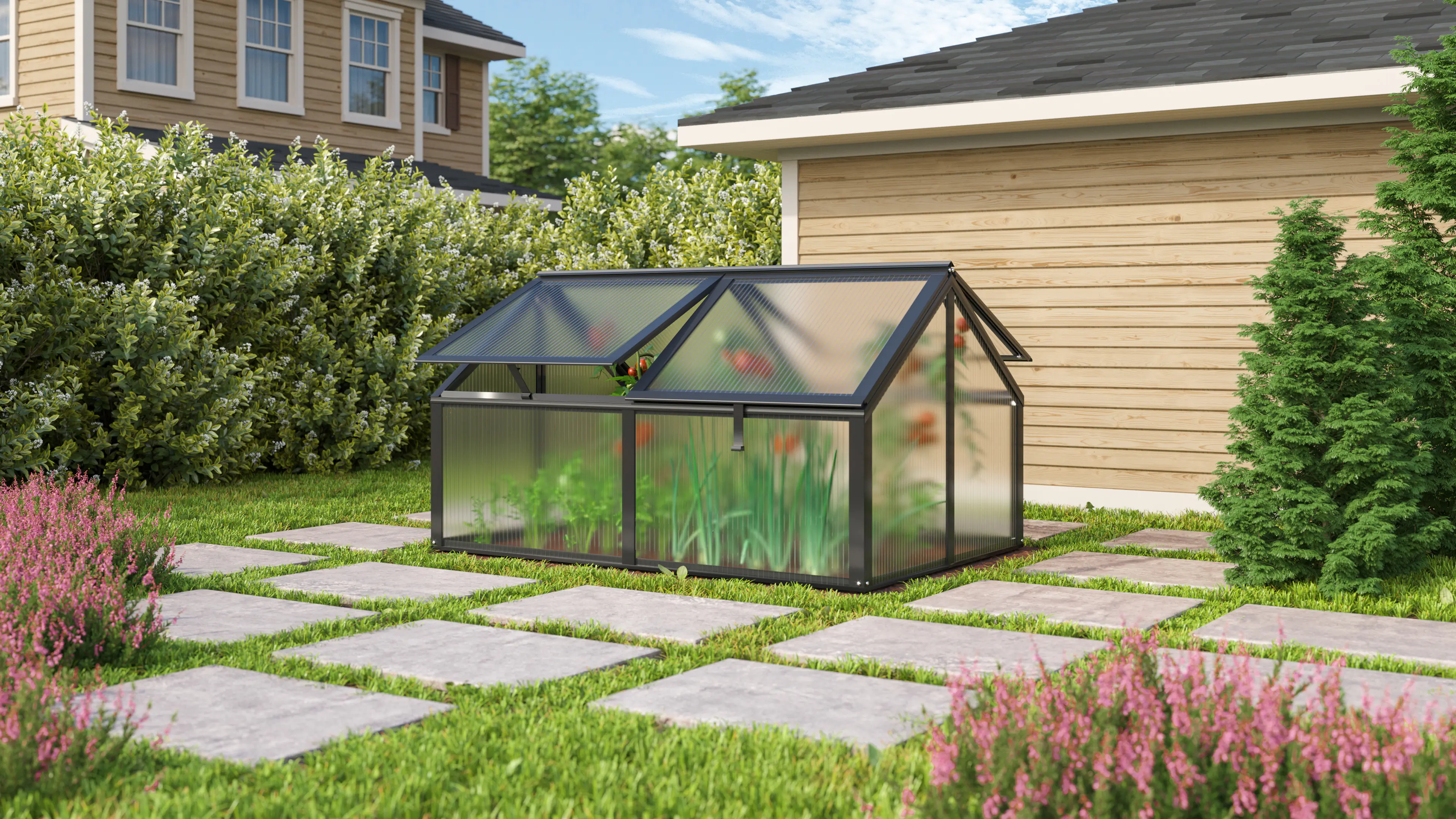 Vitavia Hochfrühbeet Zola 89 x 124 x 71 cm 4 mm HPK