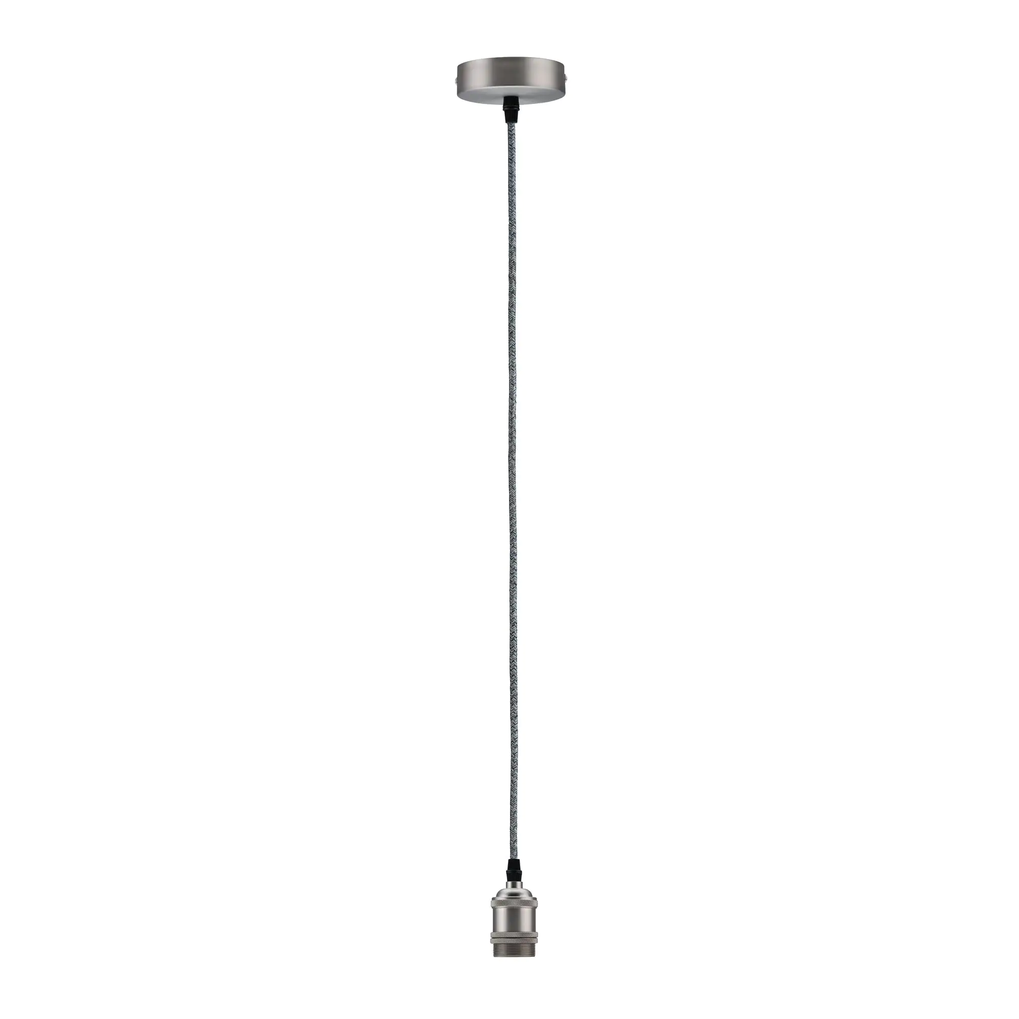 Paulmann Pendelleuchte Neordic Eldar Grau/Nickel gebürstet E27 Metall