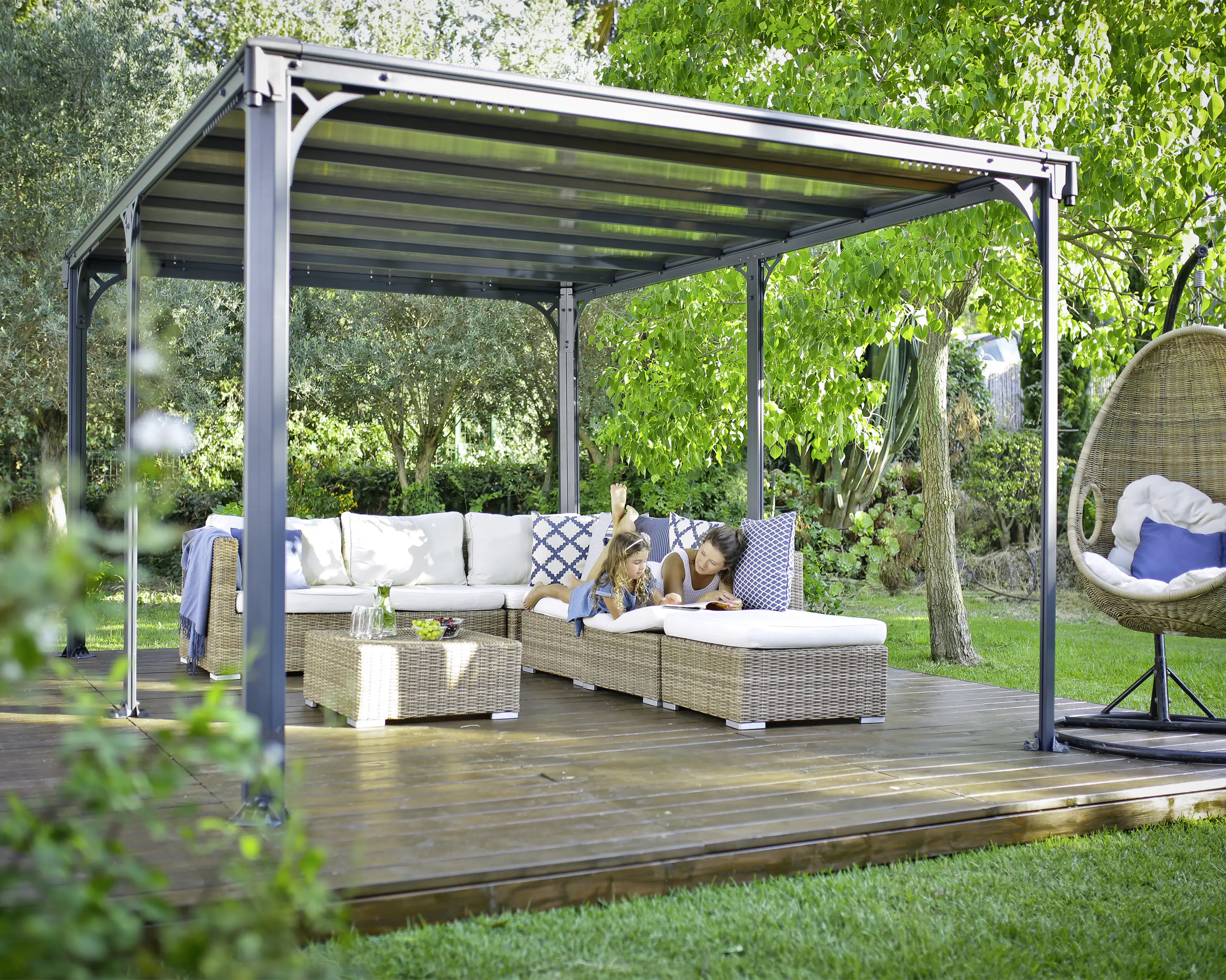 Canopia Pavillon Milano 426 x 309 cm anthrazit