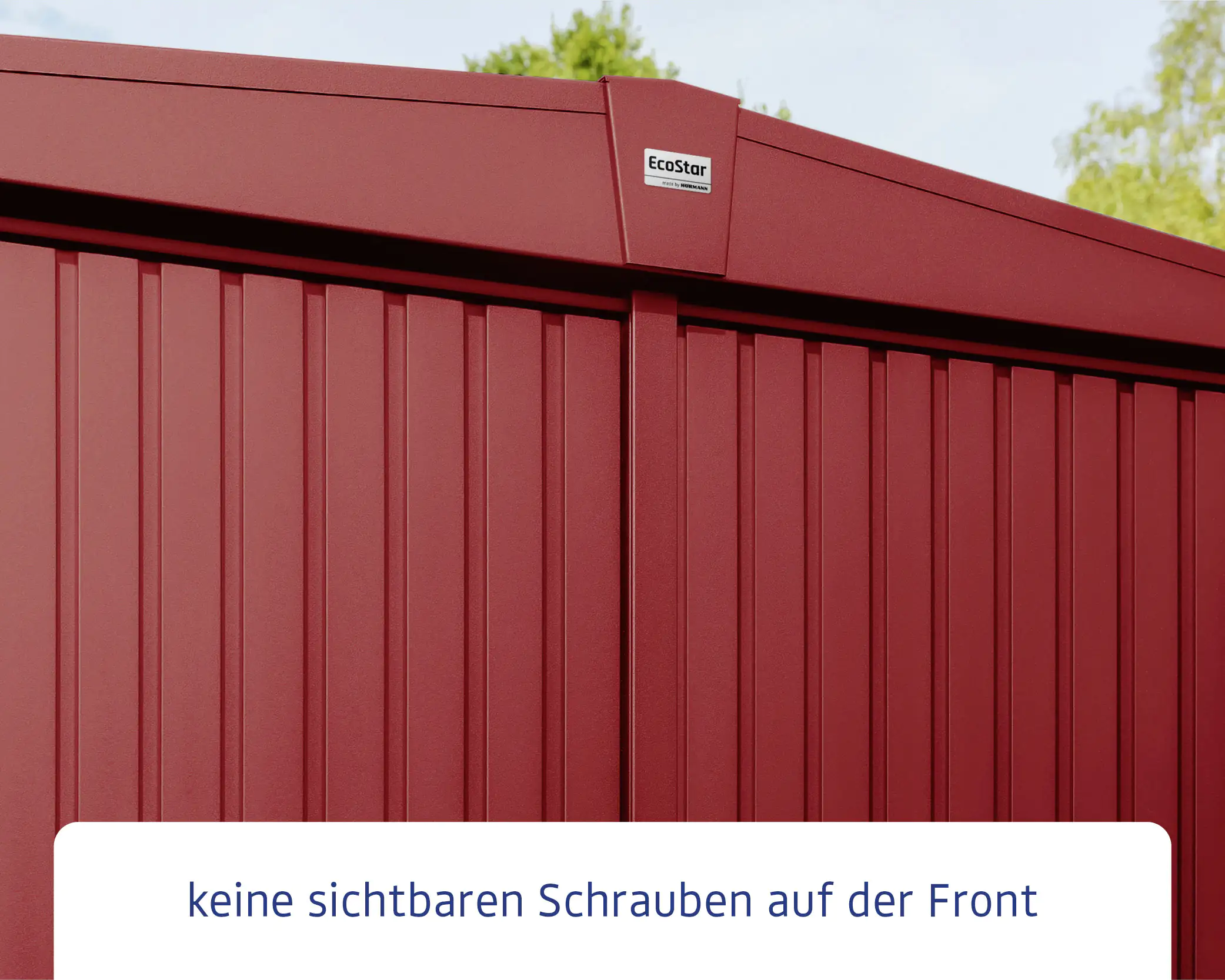 EcoStar Gerätehaus Trend-S Typ 2 258,8 x 247,7 x 216 cm v