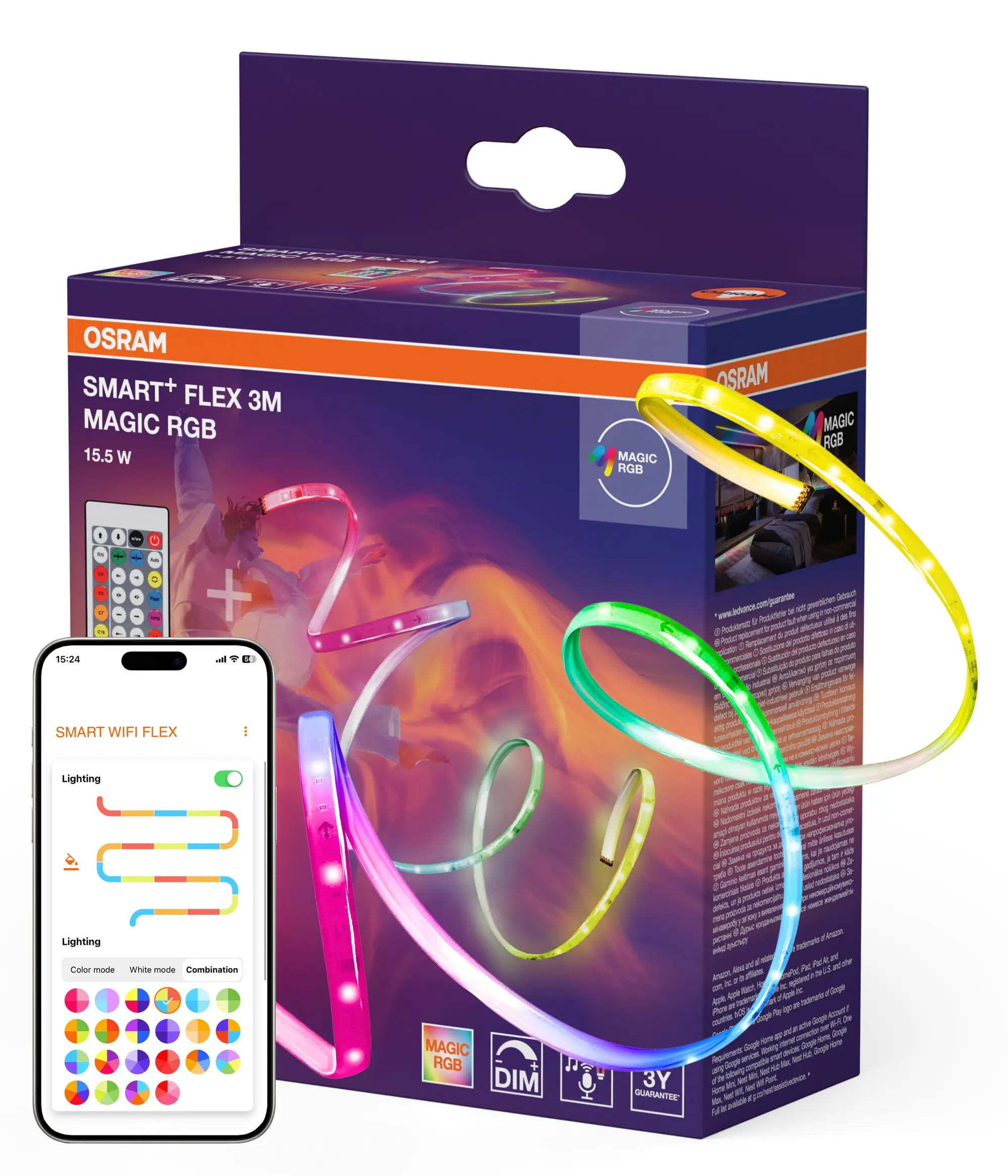 Ledvance LED Streifen Wifi Flex 5m 24W Magic RGB