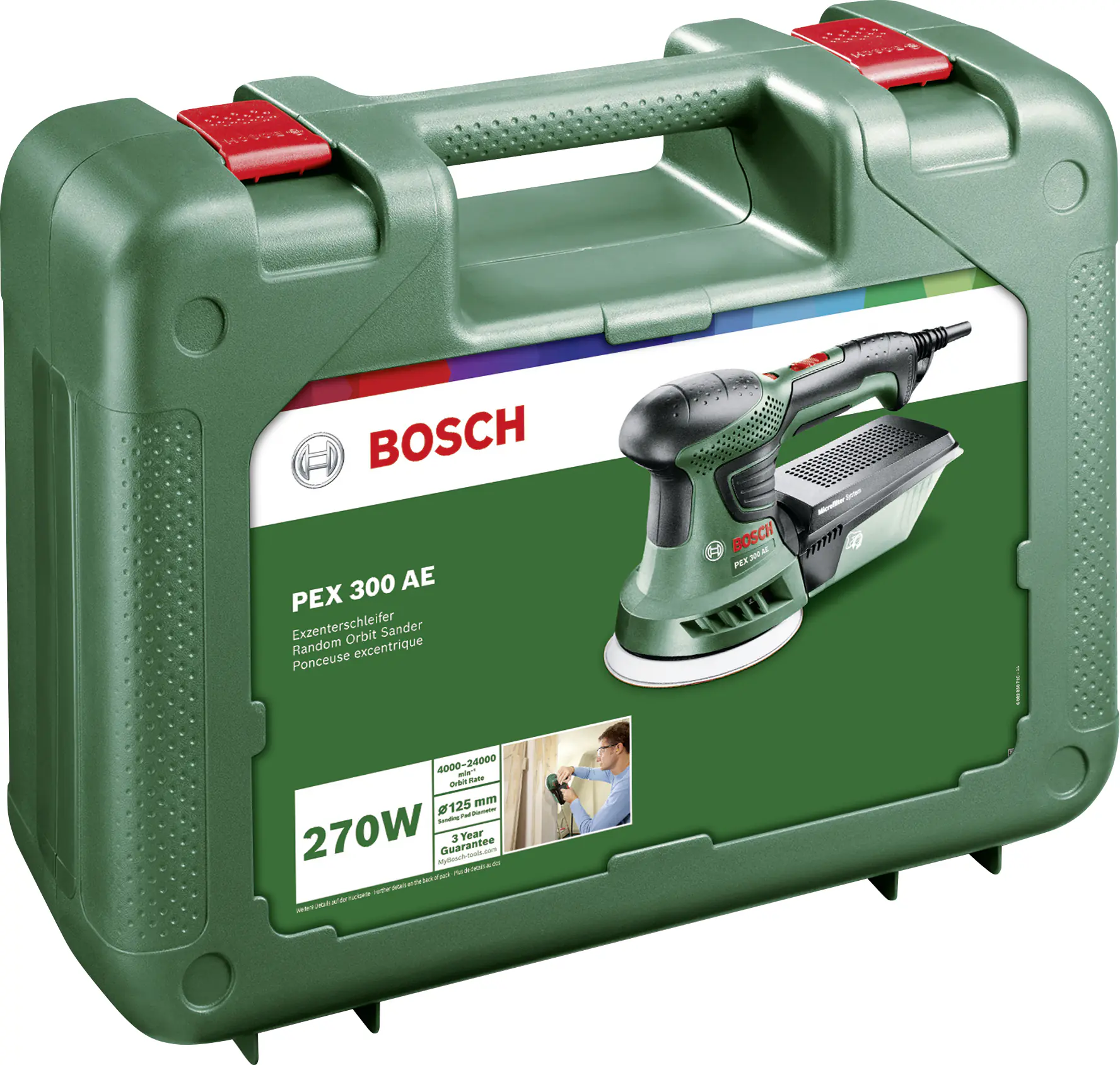 Bosch Exzenterschleifer PEX 300 AE 270 W, Ø 125 mm