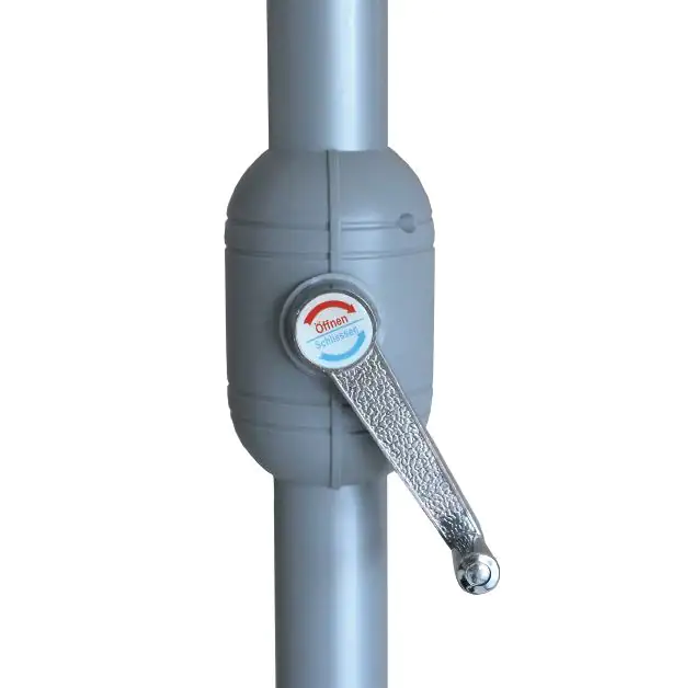 Primaster Sonnenschirm Kreta rot, Ø 300 cm