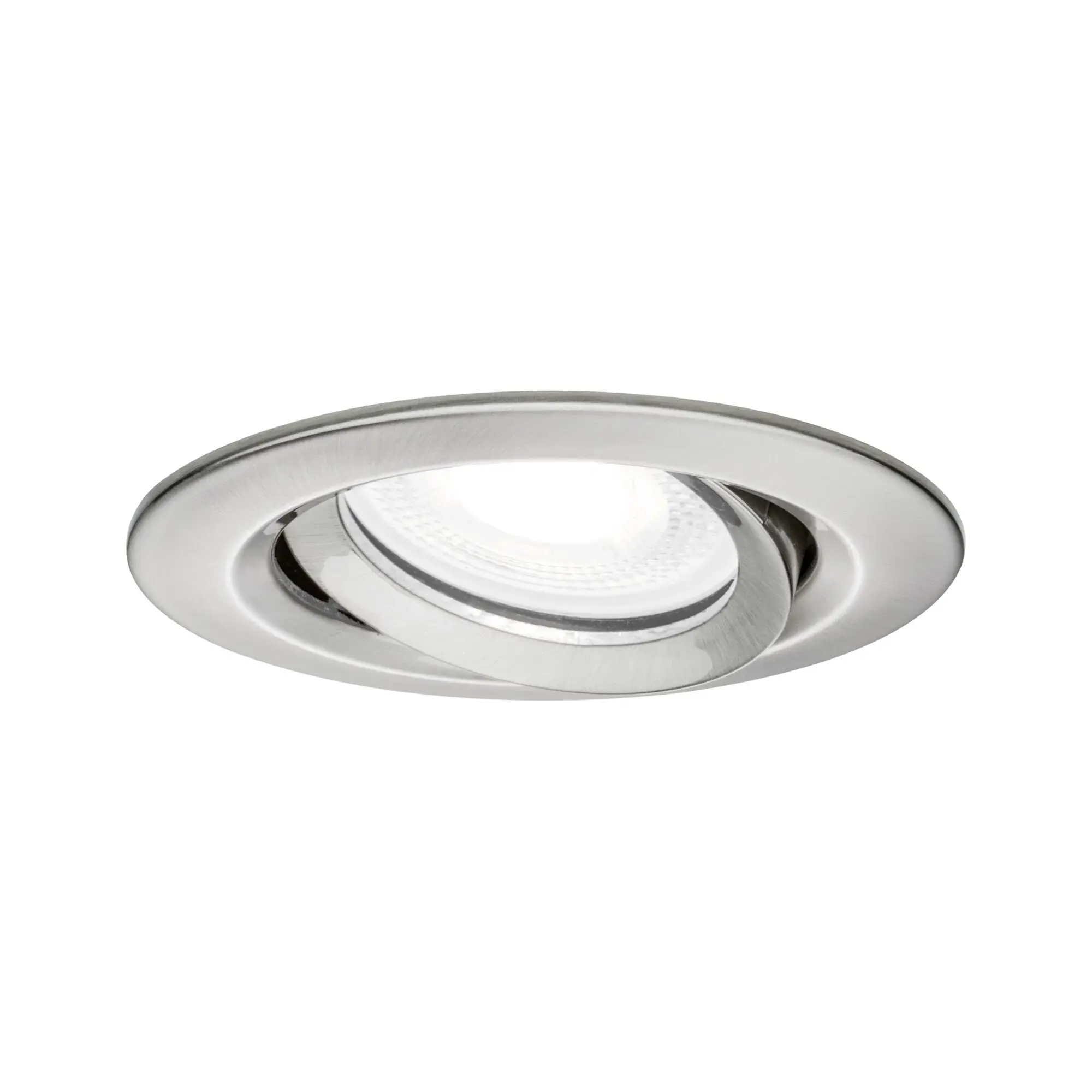 Paulmann LED-Einbauleuchte Nova Plus eisen gebürstet dimmbar & schwenkbar 