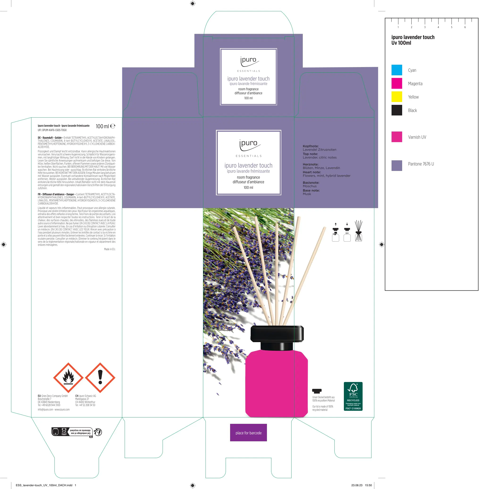 ipuro Raumduft Essentials Lavender Touch 100 ml
