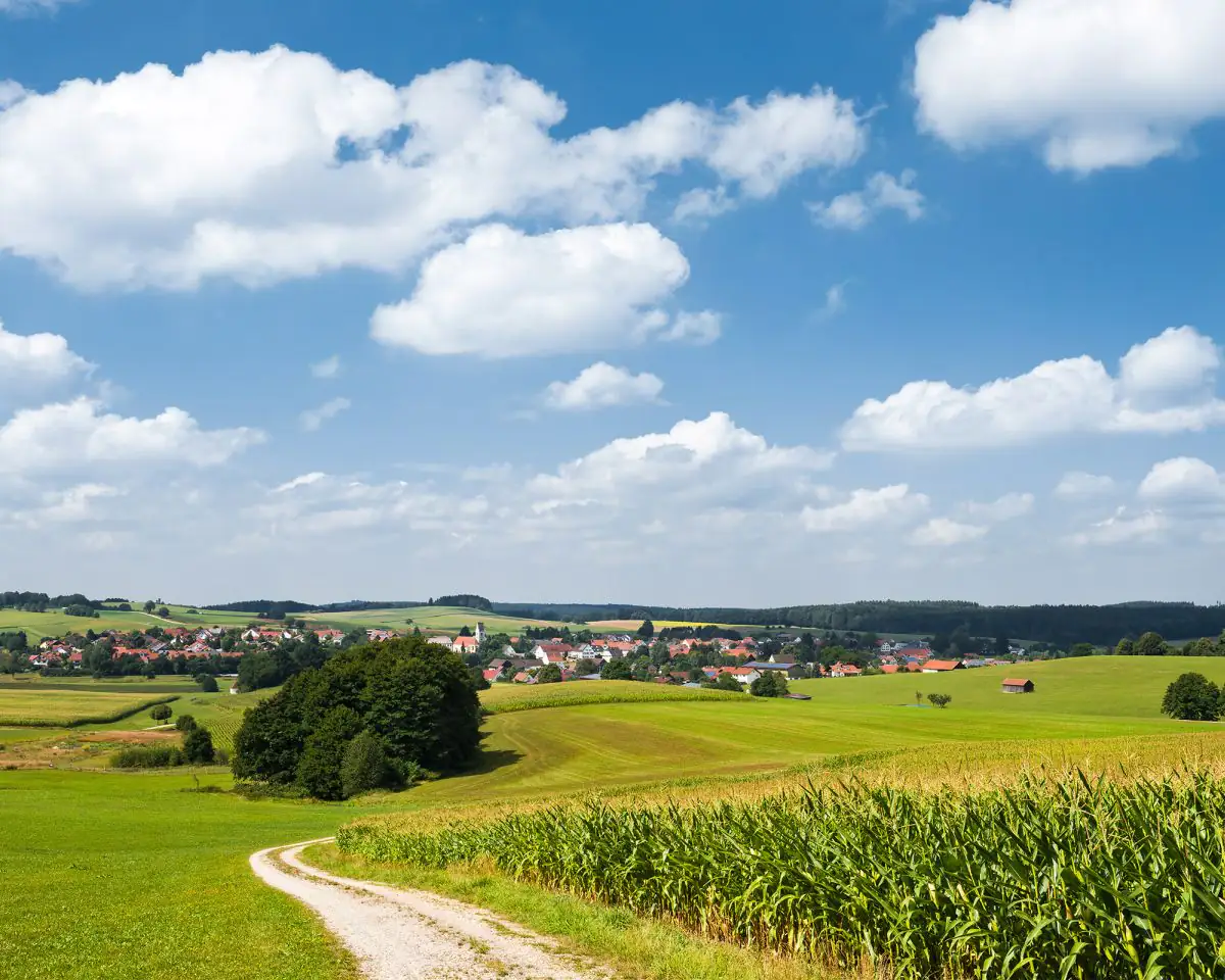 Komar Vlies Fototapete Bayrische Idylle 350 x 280 cm 