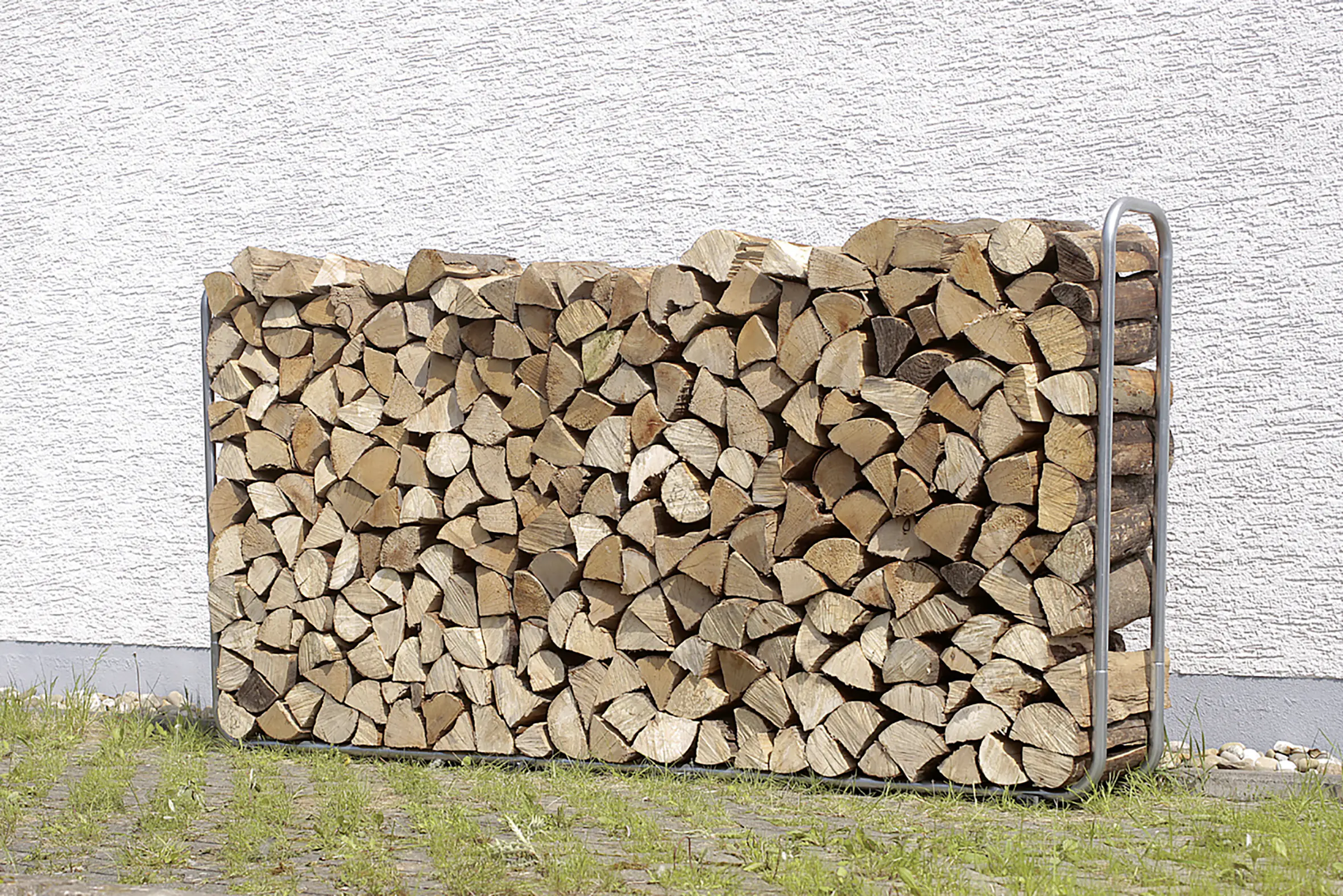 Wolfcraft Stapelhilfe für Brennholz 100 x 172 - 234 cm ausziehbar