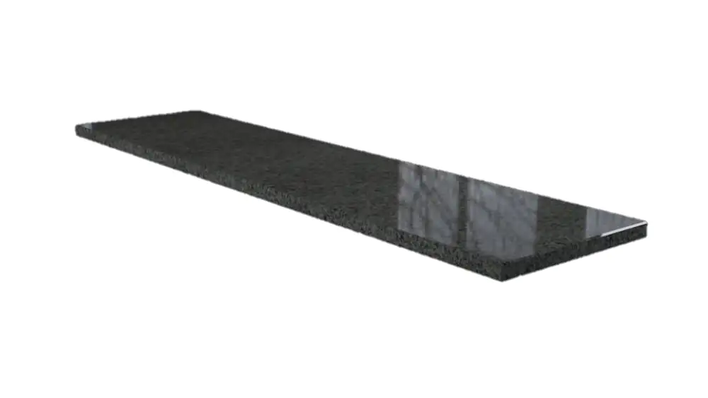 Wigastone Granit-Fensterbank anthrazit 275 x 30 x 2 cm mit Wasserrille