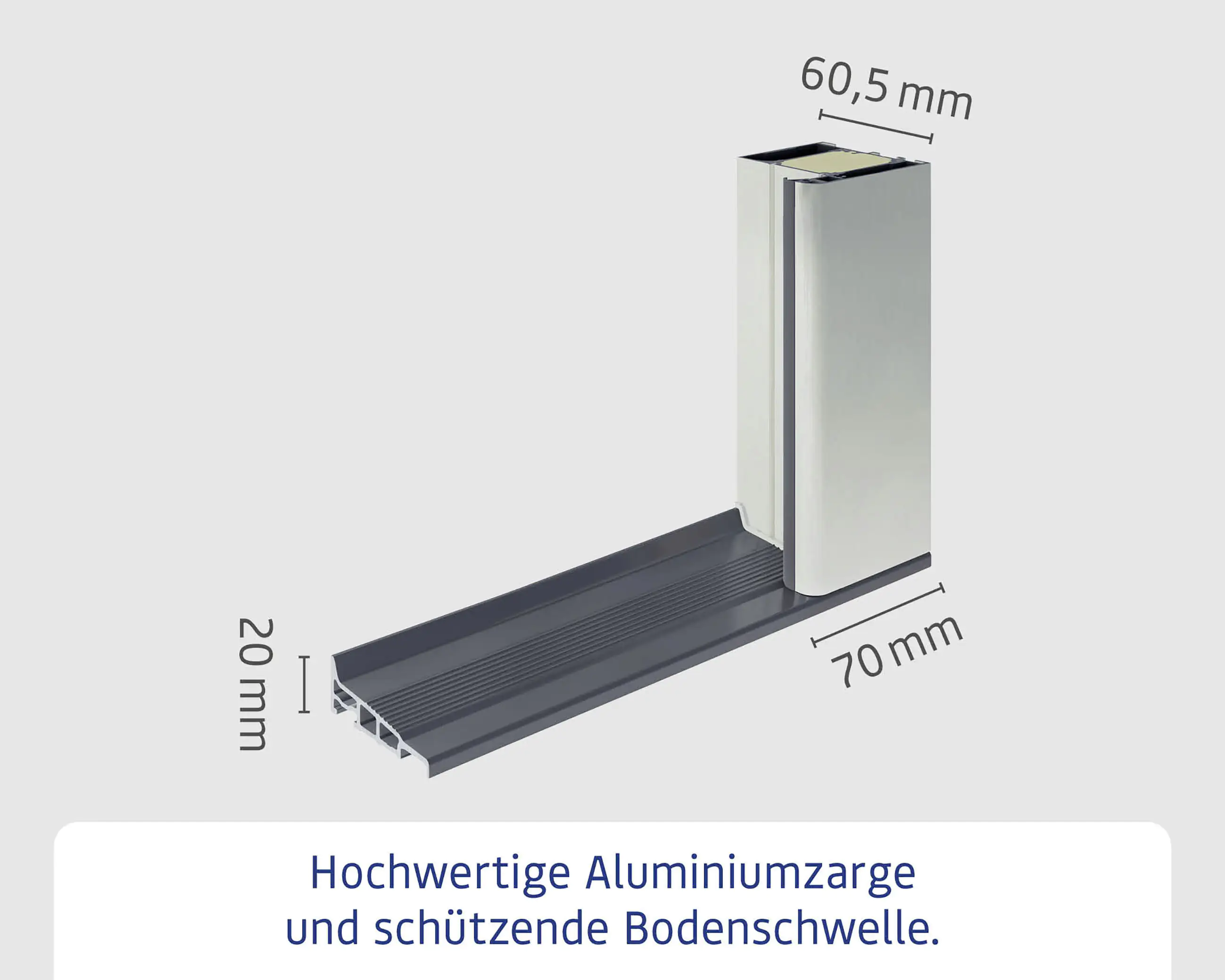 EcoStar Haustür ISOPRO IP 015 verkehrsweiß 110 x 210 cm