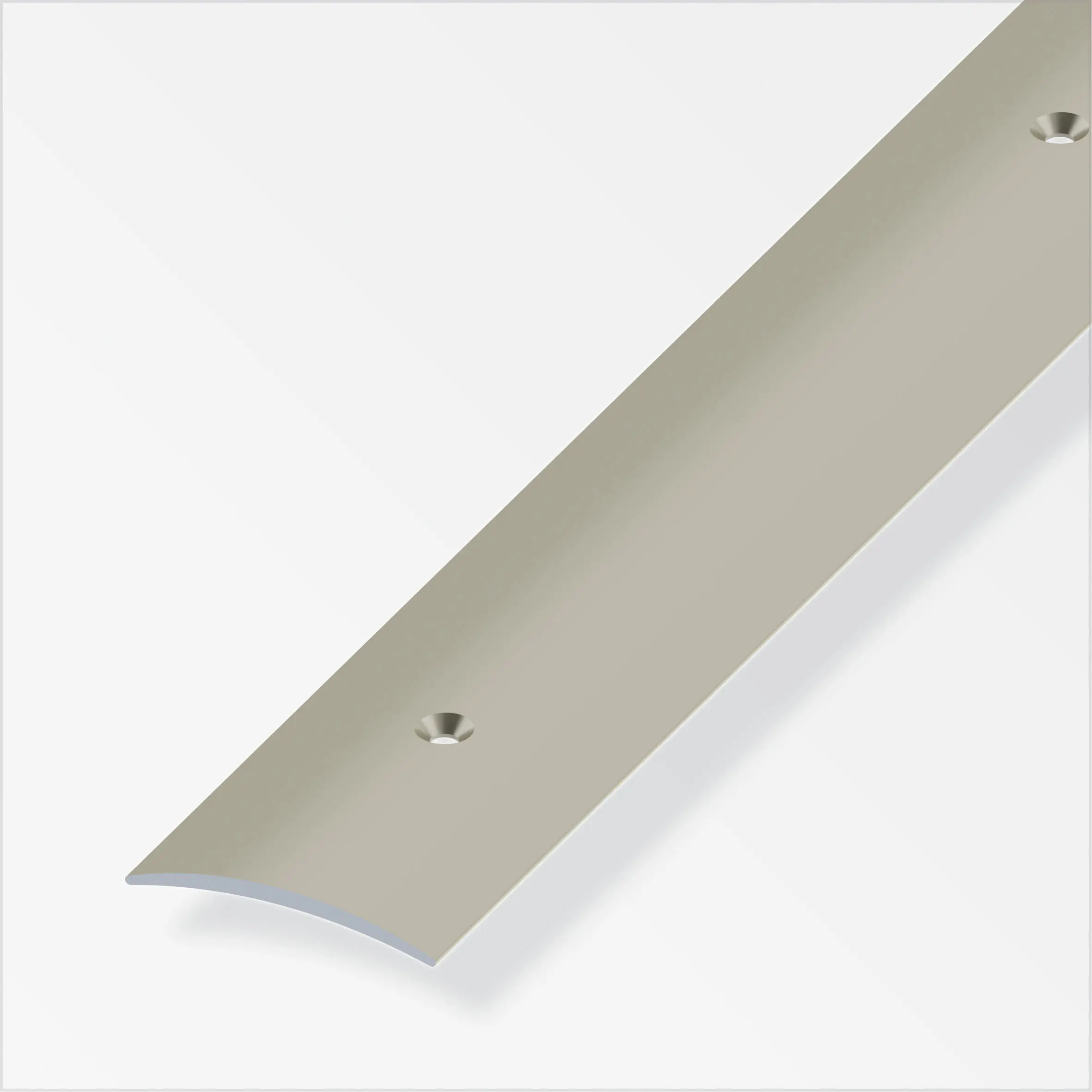 alfer Übergangsprofil 1 m, 40 x 5 mm Aluminium eloxiert titan