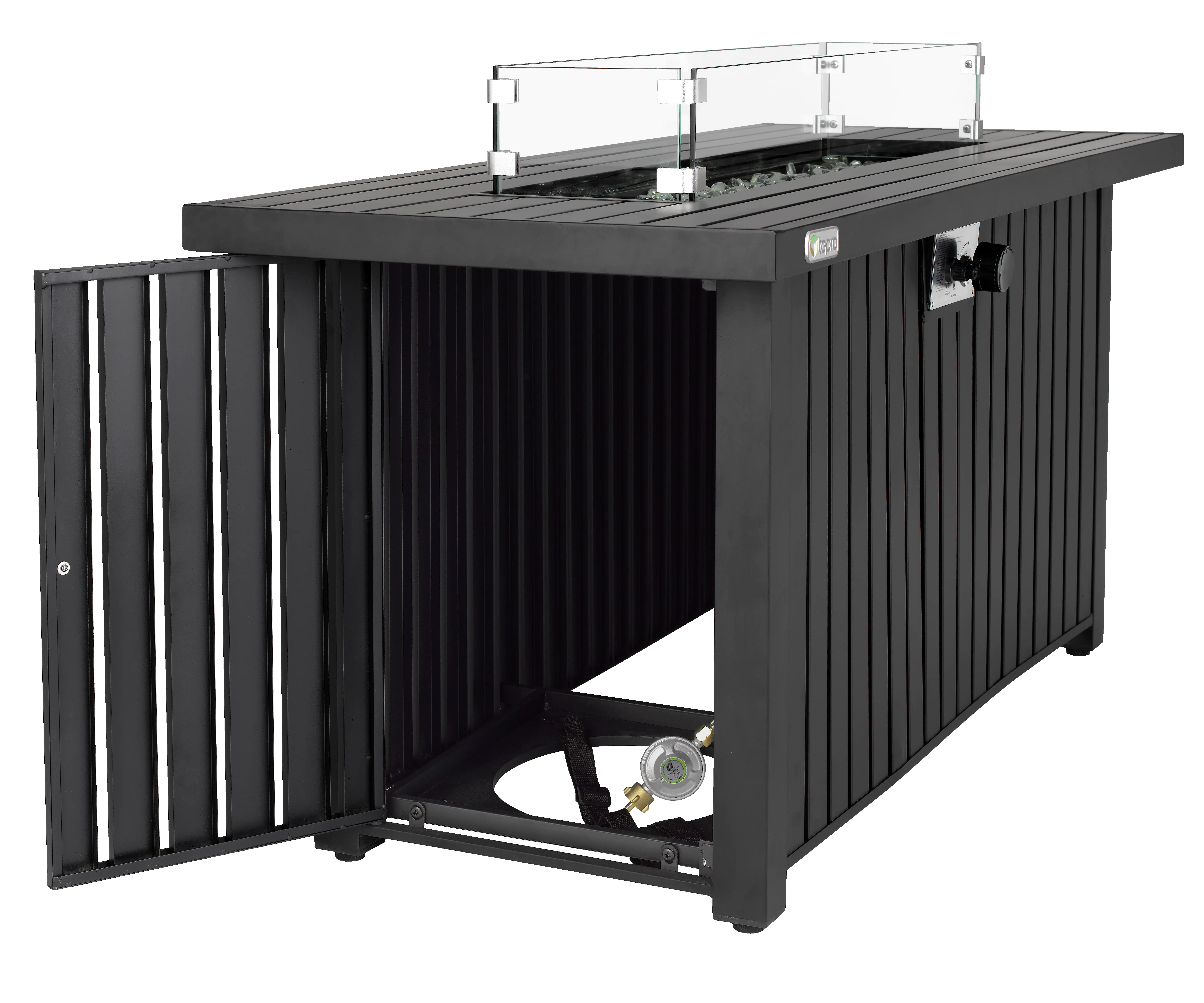 Tepro Gasfeuerstelle Topeka XL anthrazit