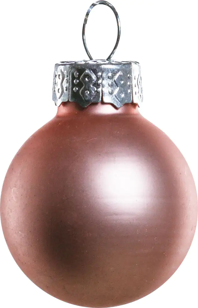 TrendLine Mini-Christbaumkugeln aus Glas Ø 2,5 cm gold-rose 100 Stück