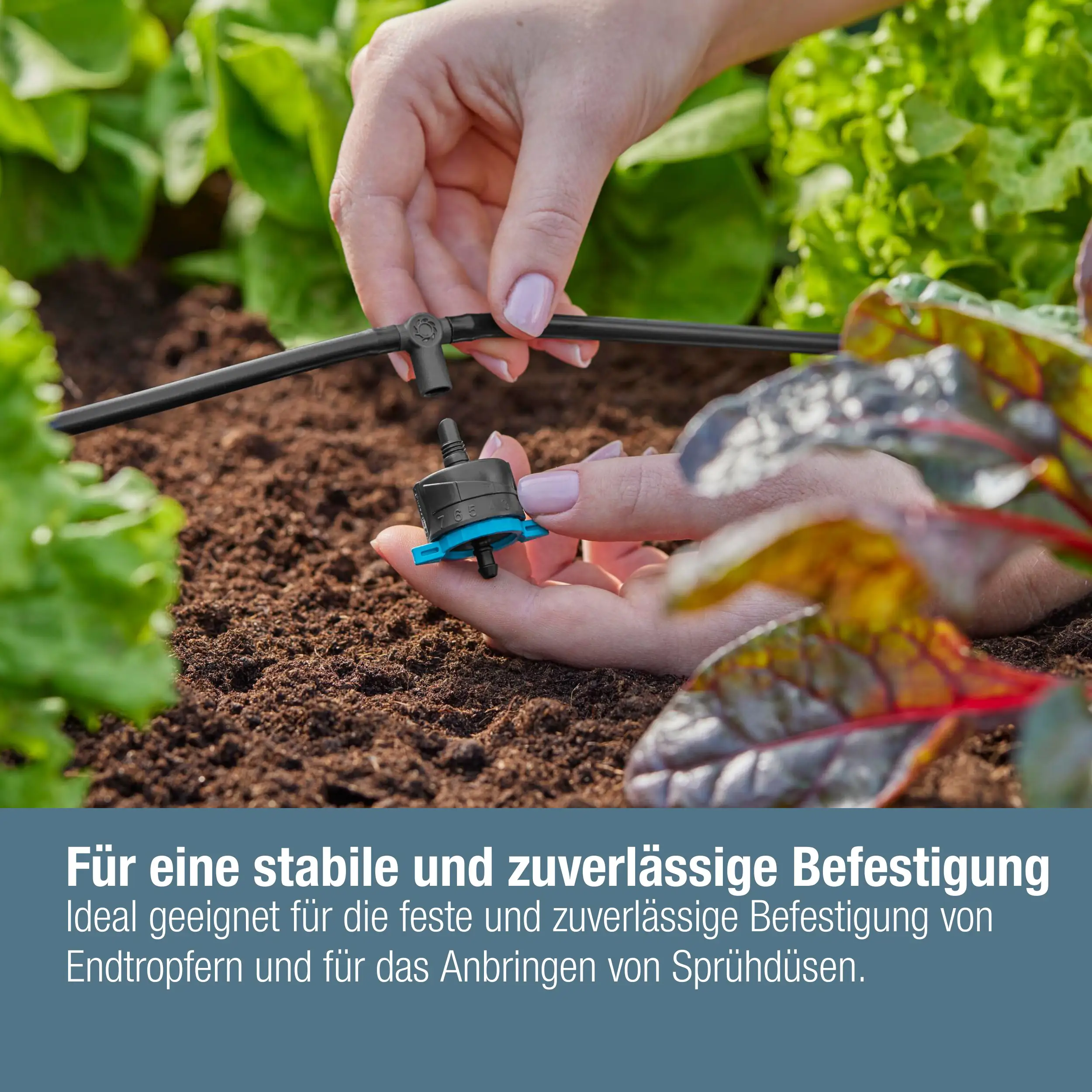 Gardena T-Stück für Sprühdüsen/Endtropfer 4,6 mm (3/16")