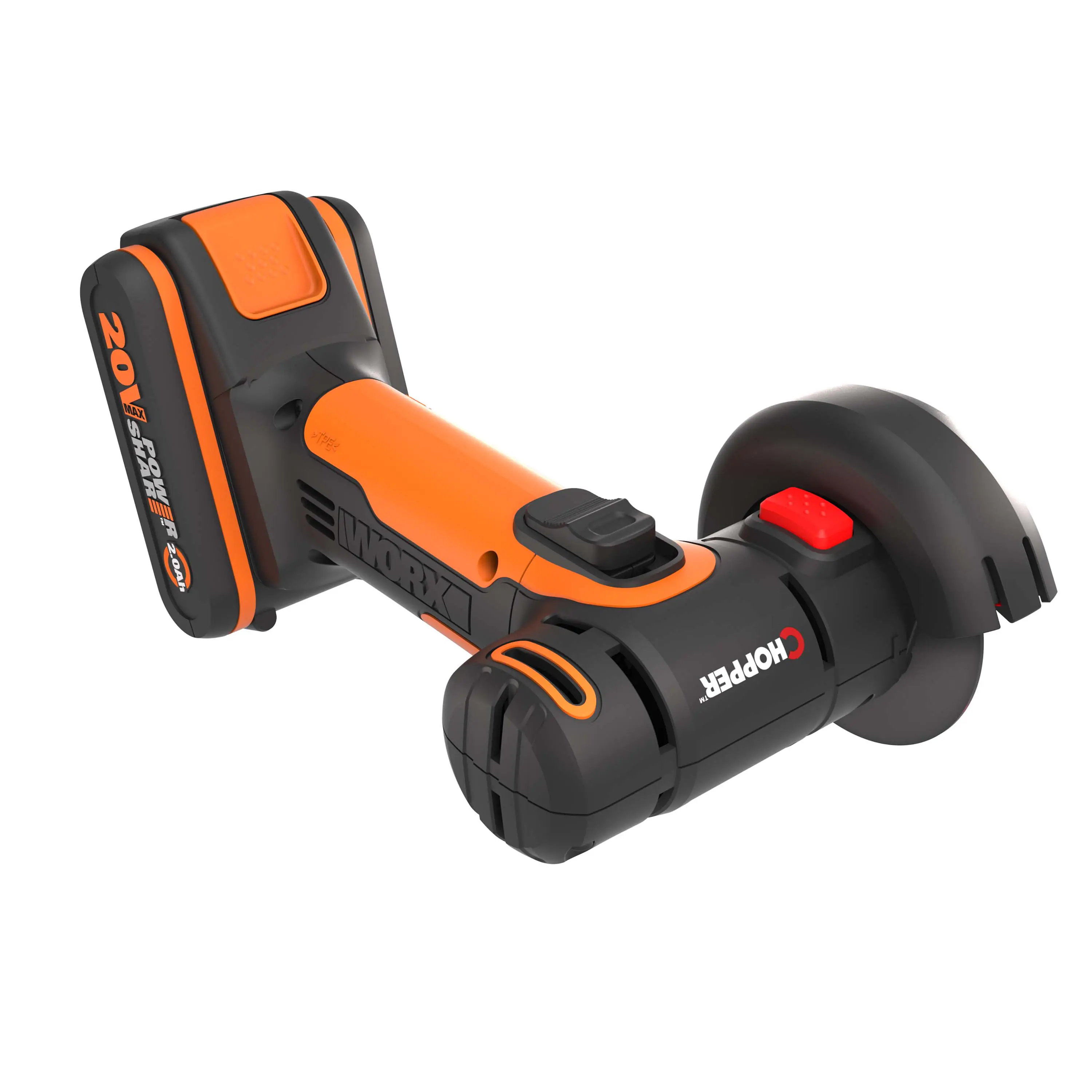Worx Mini Akku-Winkelschleifer Chopper WX801 20 V inkl. Akku 2 Ah & Ladegerät
