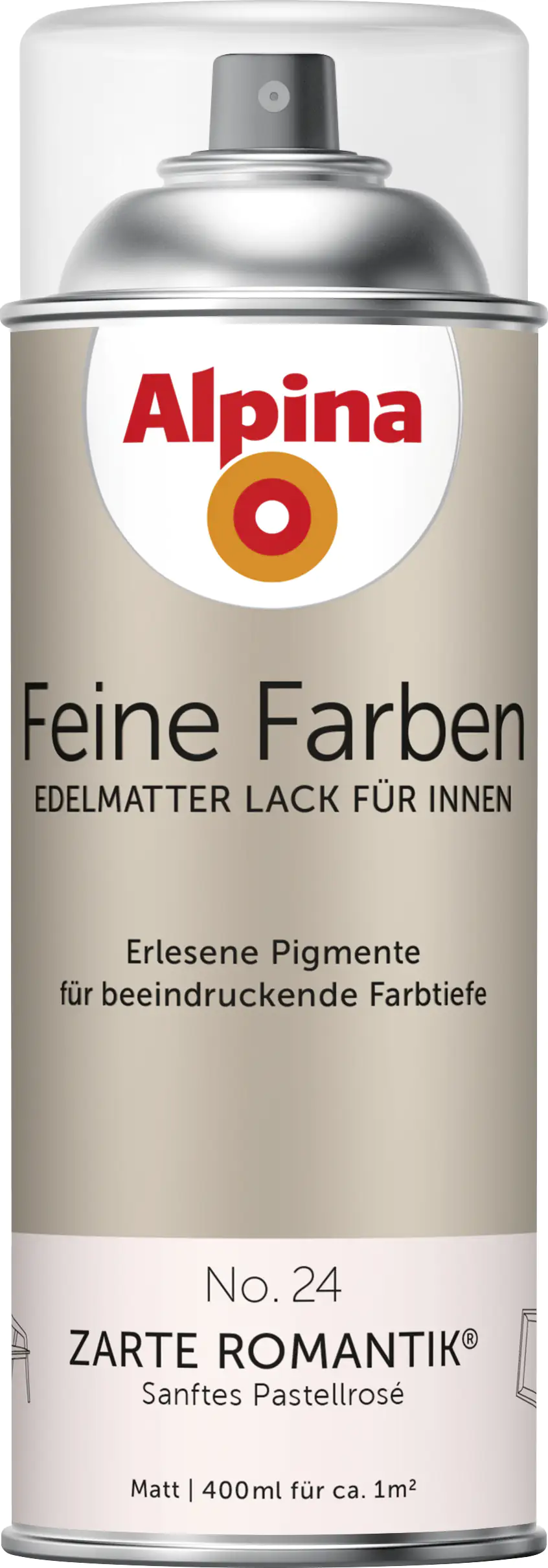 Alpina Feine Farben Sprühlack No. 24 Zarte Romantik - pastellrosé 400 ml