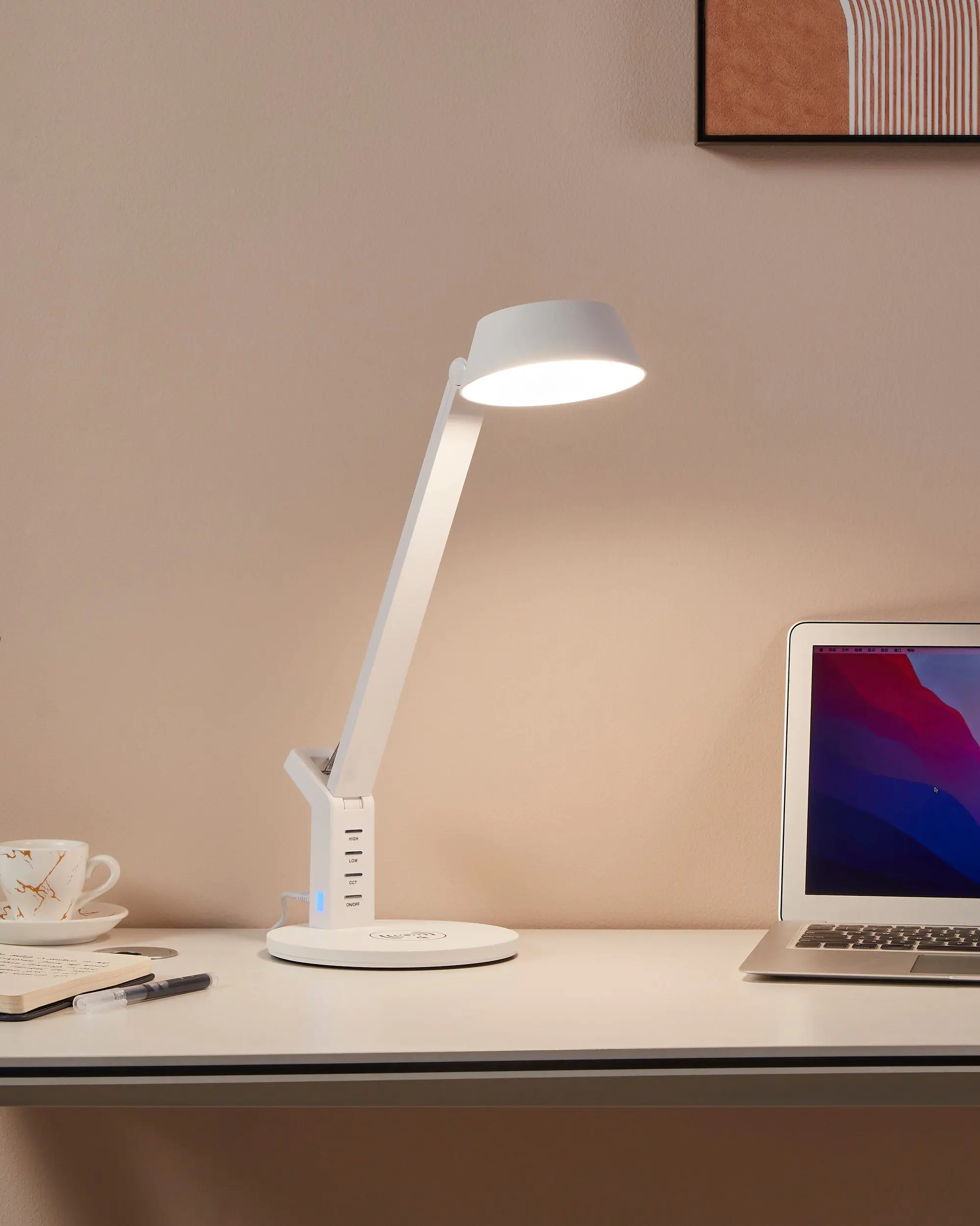 Eglo Led CCT Tischleuchte Banderalo weiß dimmbar mit Ladefunktion