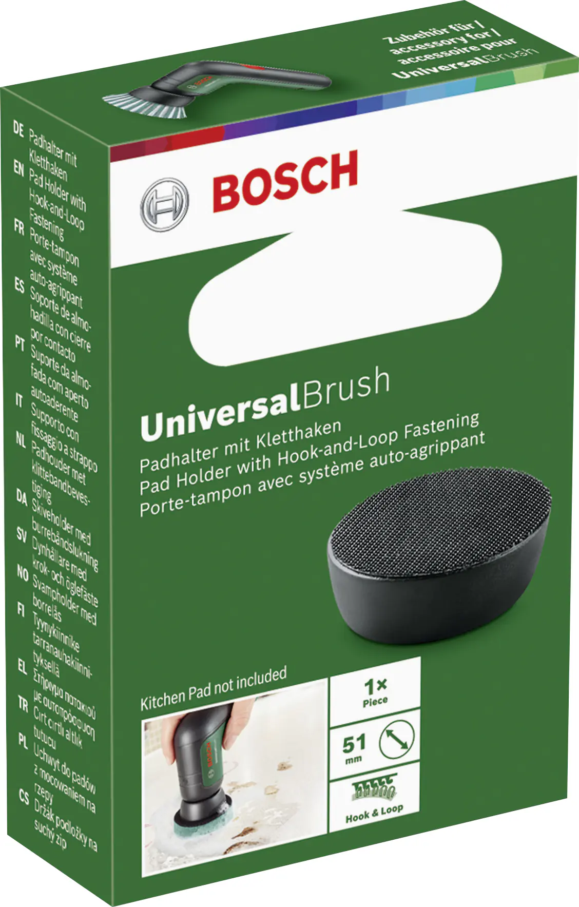 Padhalter mit Kletthaken für UniversalBrush