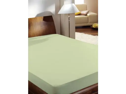 Mako Feinjersey Spannbettlaken 190 x 200 cm limone