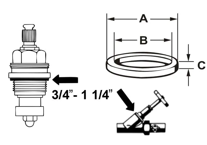Cornat HD-Dichtung für Hahnoberteil 3/4"