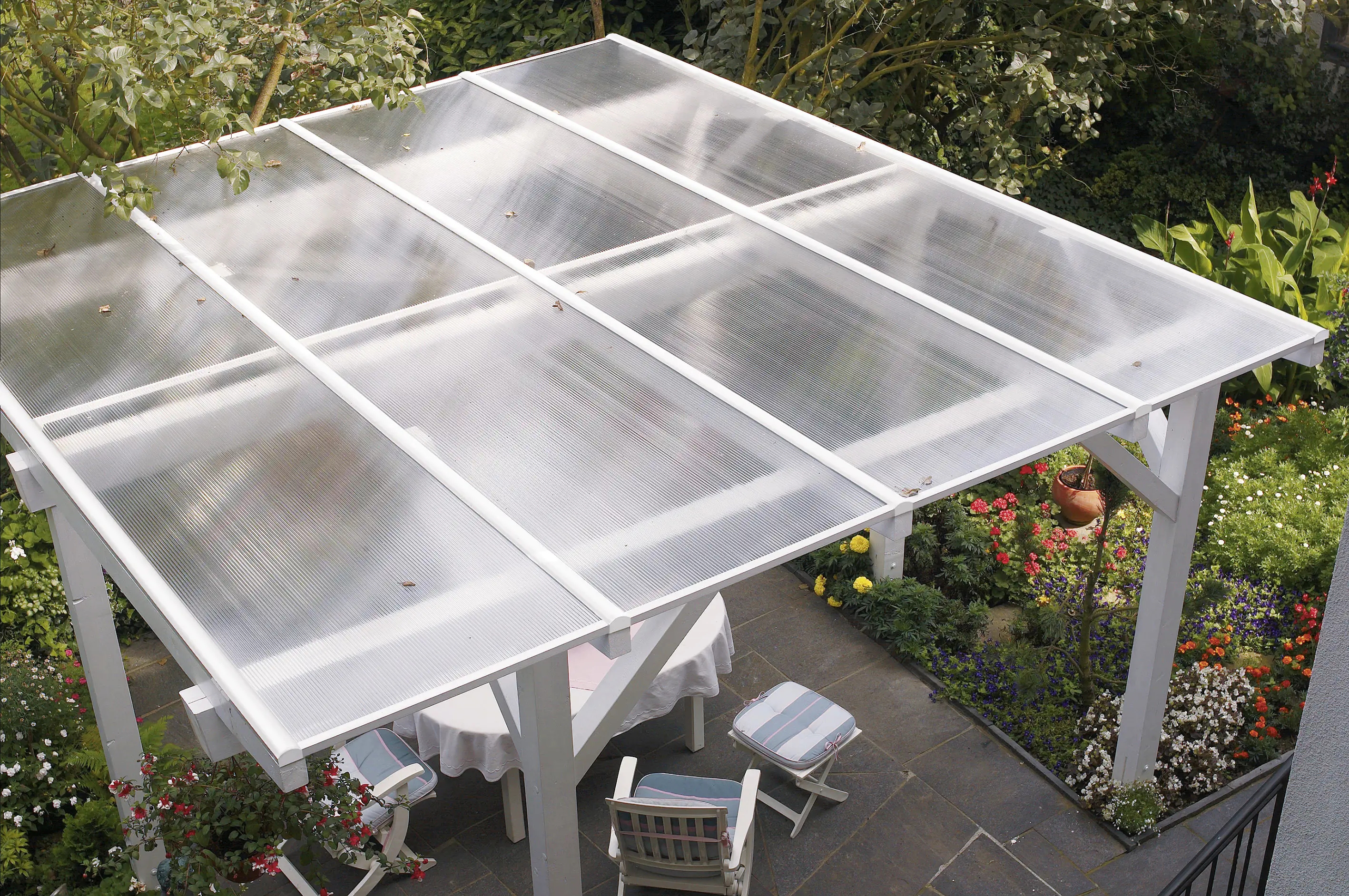 Gutta Polycarbonat-Doppelstegplatte 300 x 105 cm 10 mm klar