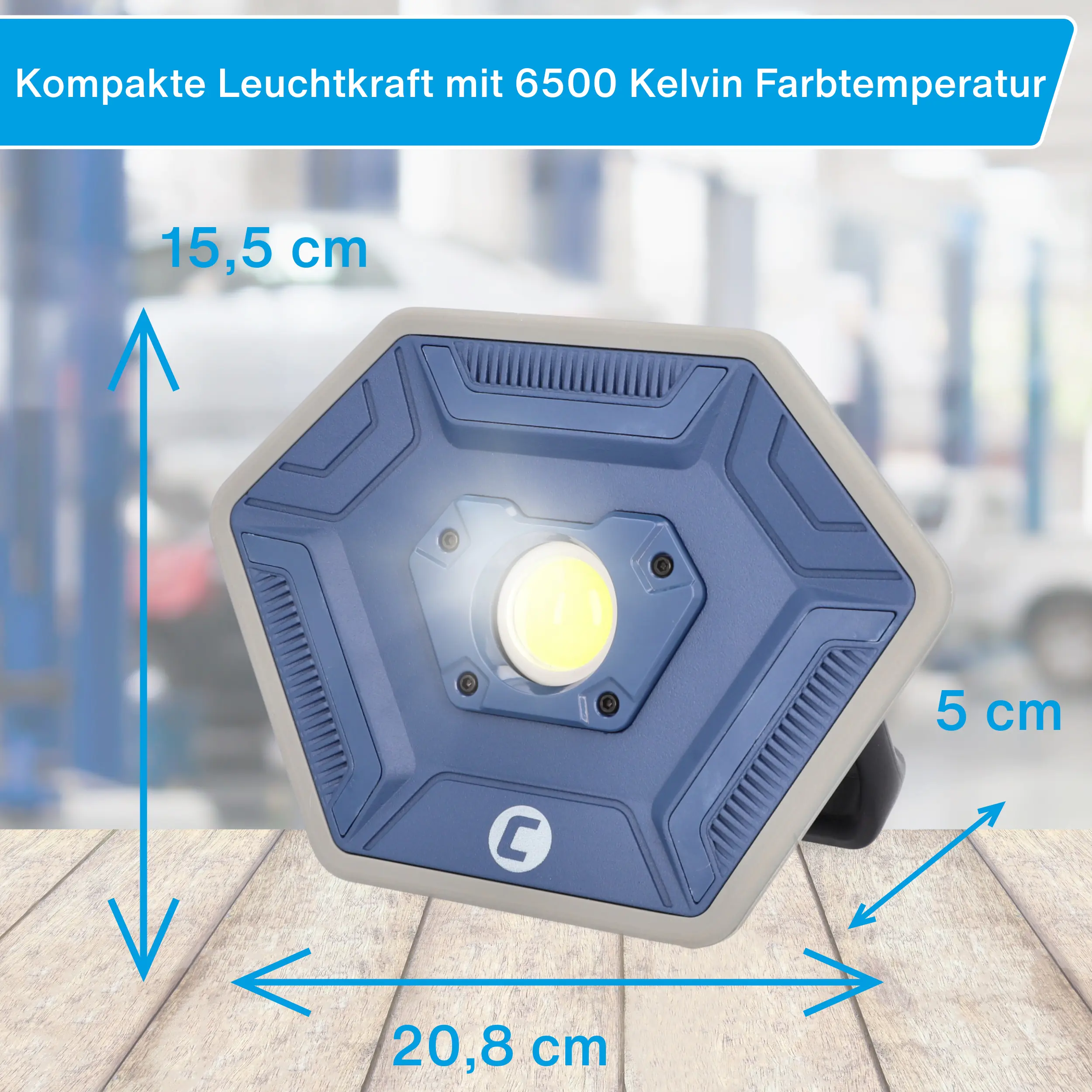 Cartrend LED-Flutlichtstrahler mit neigbaren Magnetfuß 3000 Lumen