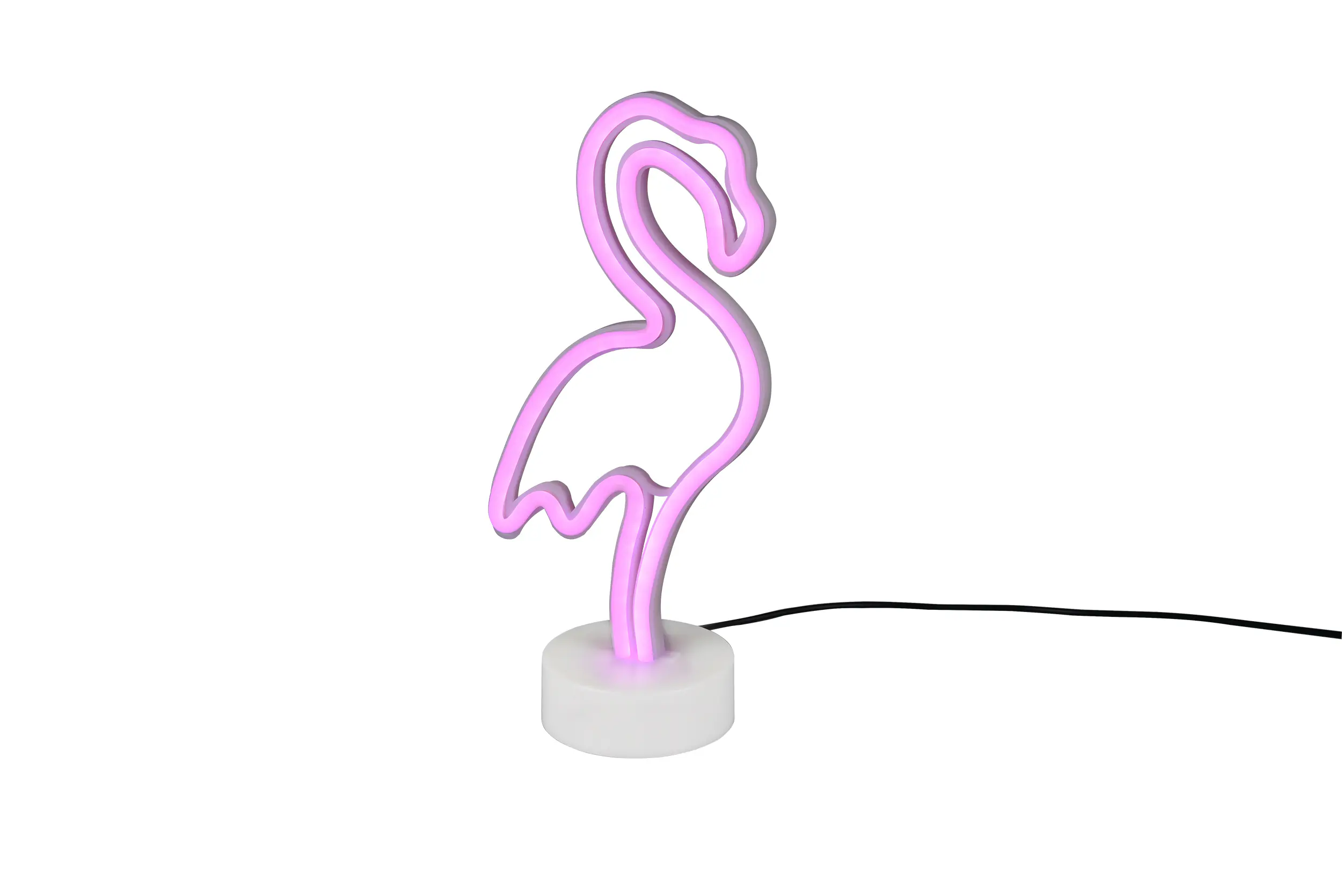 Reality LED Tischleuchte Flamingo 29 x 14 cm warmweiß weiß