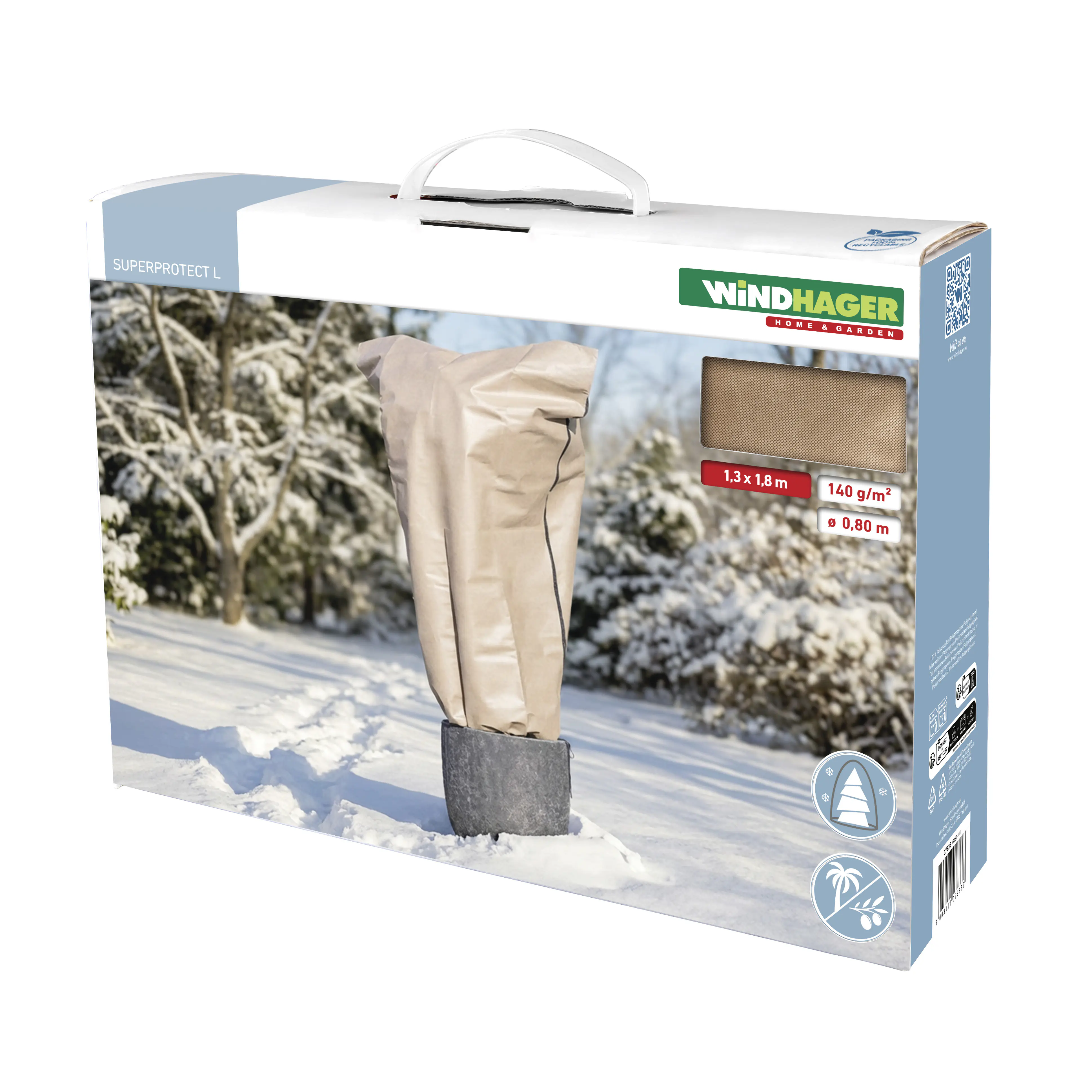 Windhager Winterschutz für Pflanzen Schutzhaube S-prot 130 x 180 cm beige
