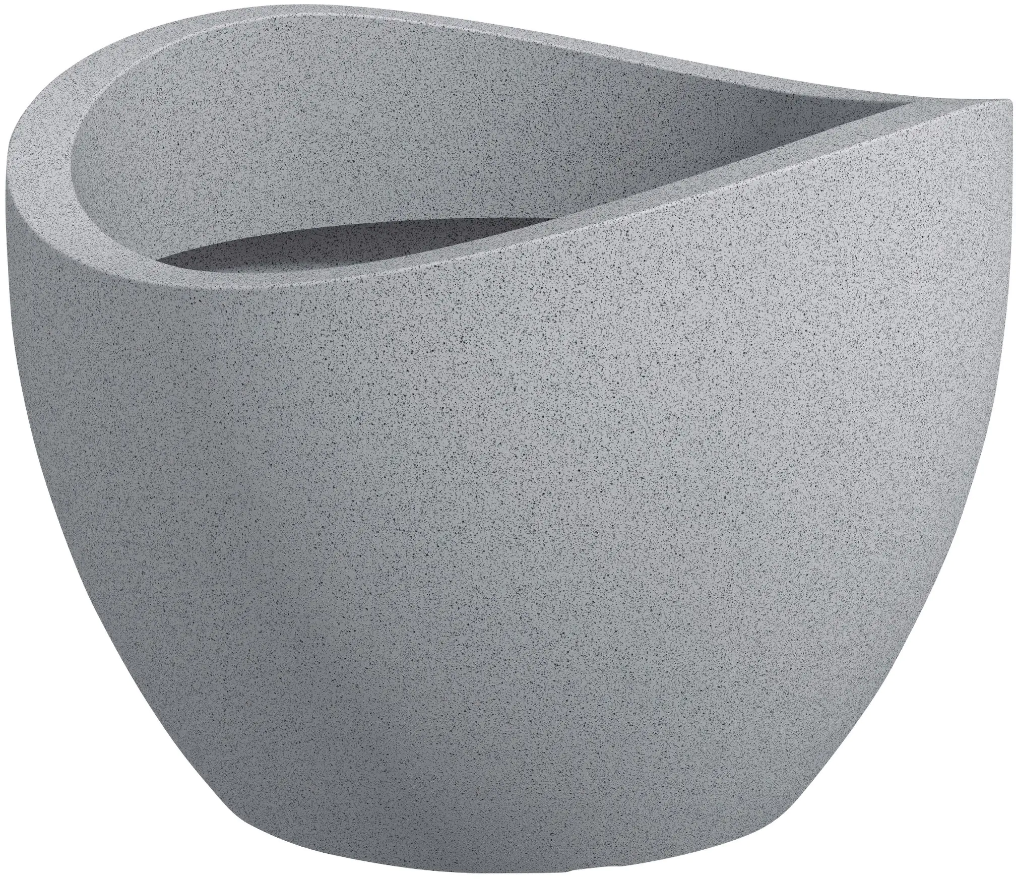 Scheurich Pflanztopf Wave Globe Serie 250 steingrau, Beton-Optik Ø 30 cm
