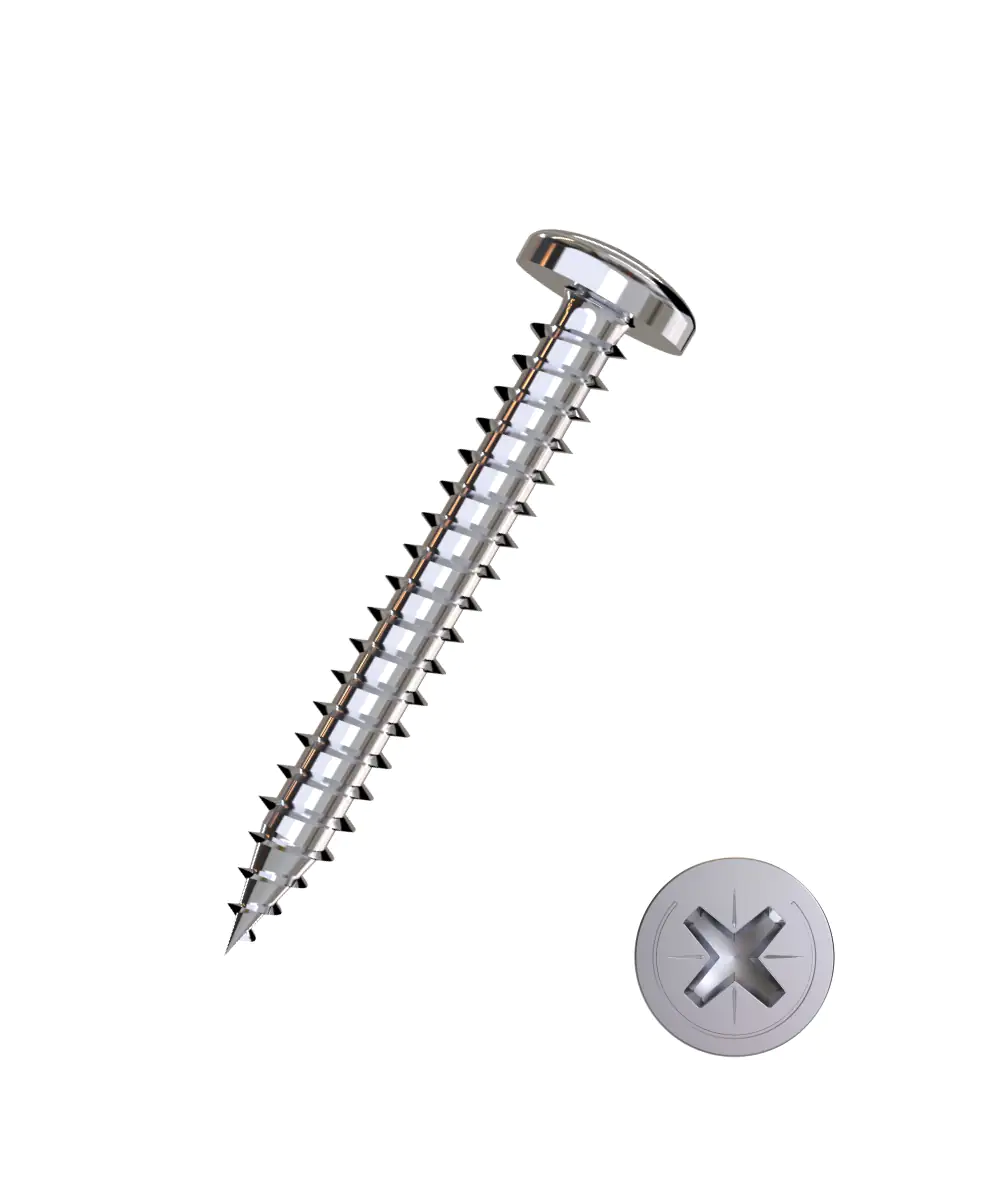 Connex Blechschrauben 4,8 x 25 mm PH 2 - 12 Stück Edelstahl