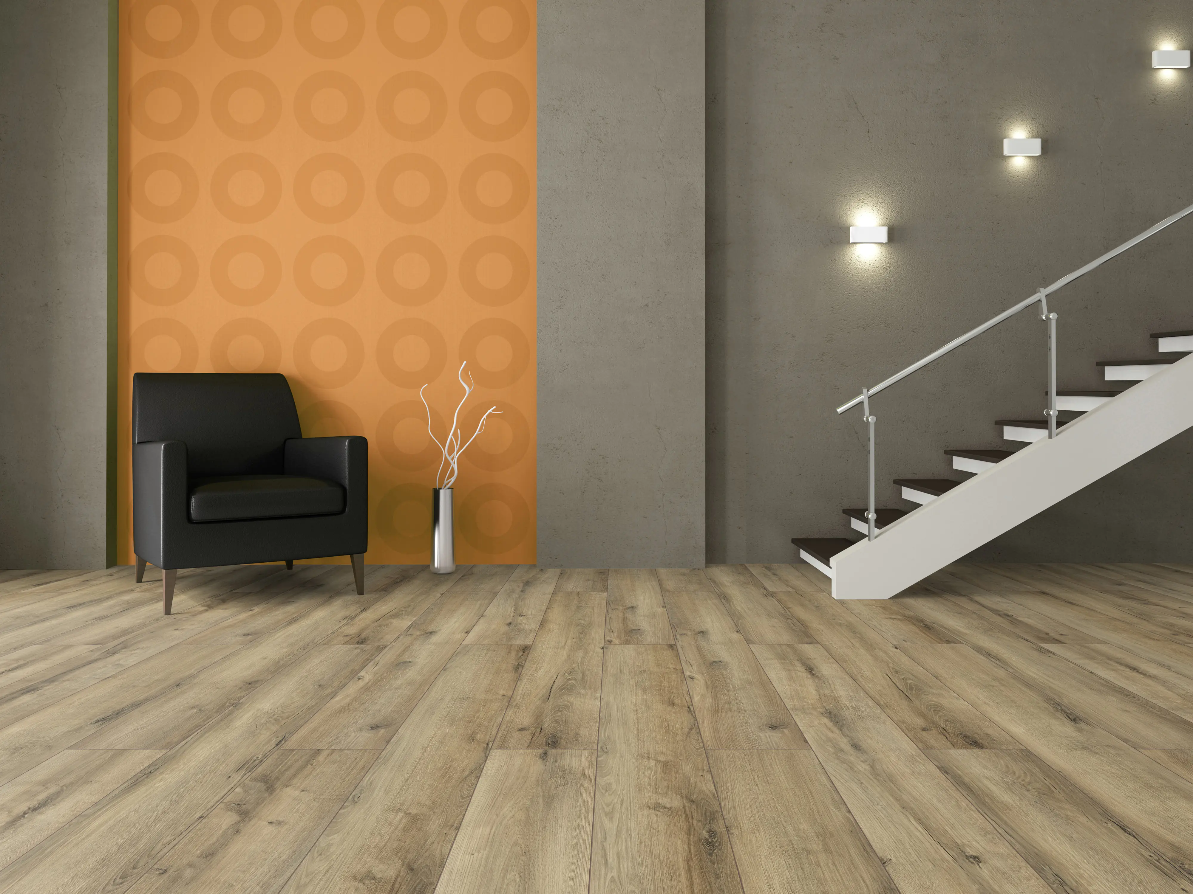 Classen Laminat Megaloc Aquaprotect 128,5 x 19,2 cm 8 mm Oak natural grey