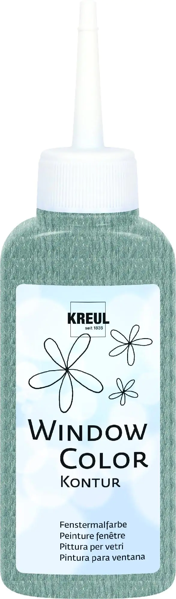 Kreul Window Color Konturenfarbe silber 80 ml