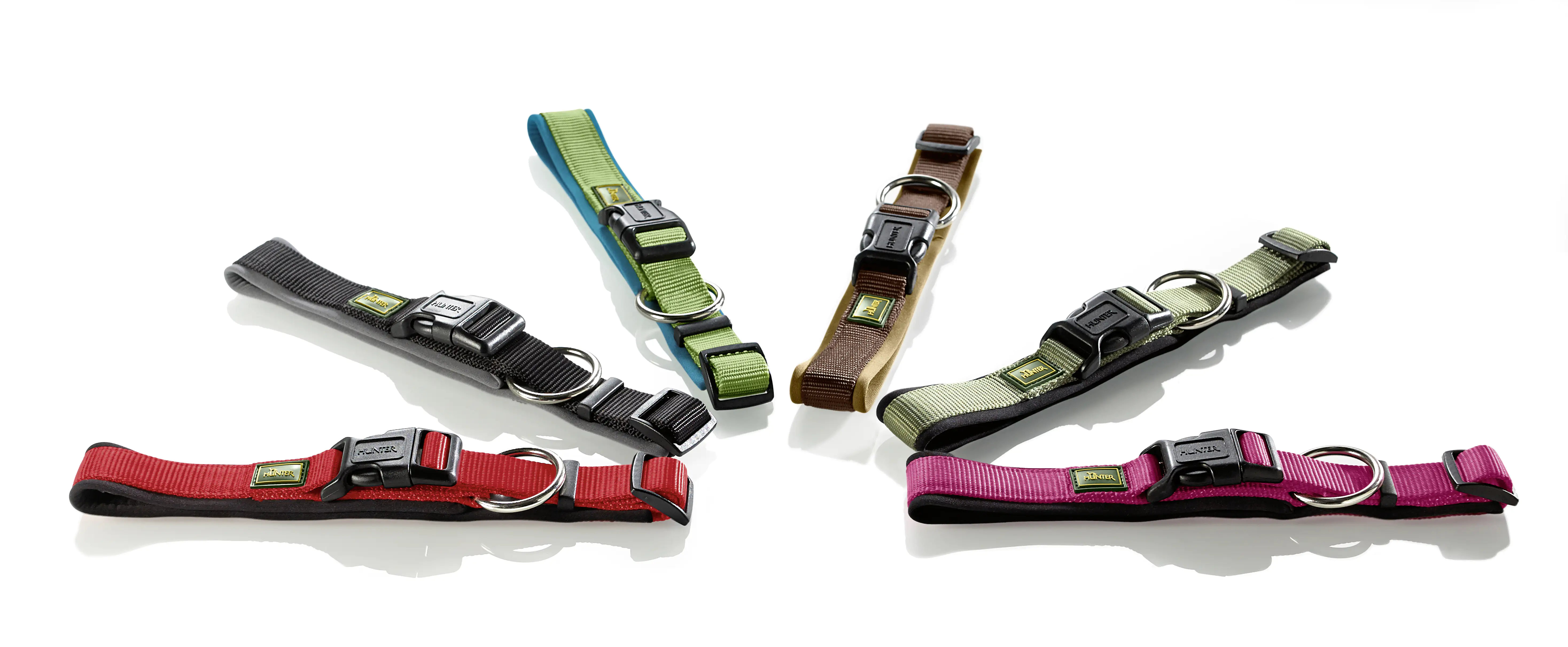 Hunter Hundehalsband Neopren Vario Plus L-XL schwarz/grau