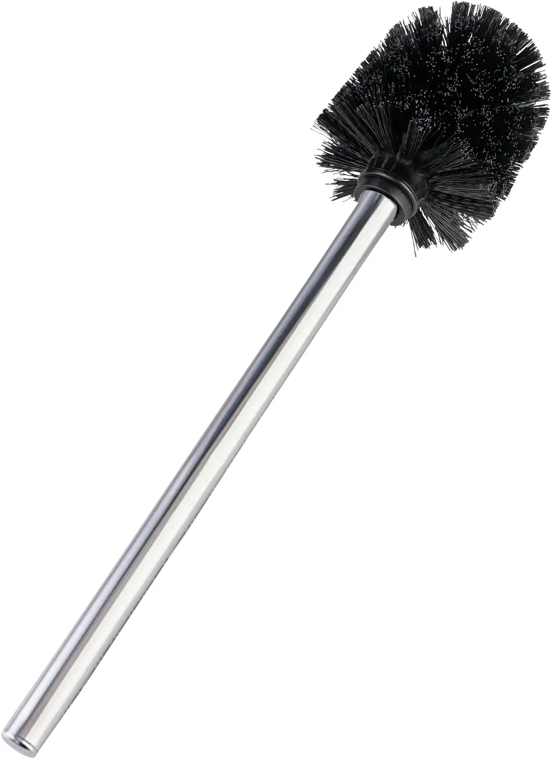 Wenko Ersatz-WC-Bürste mit Edelstahlstiel schwarz