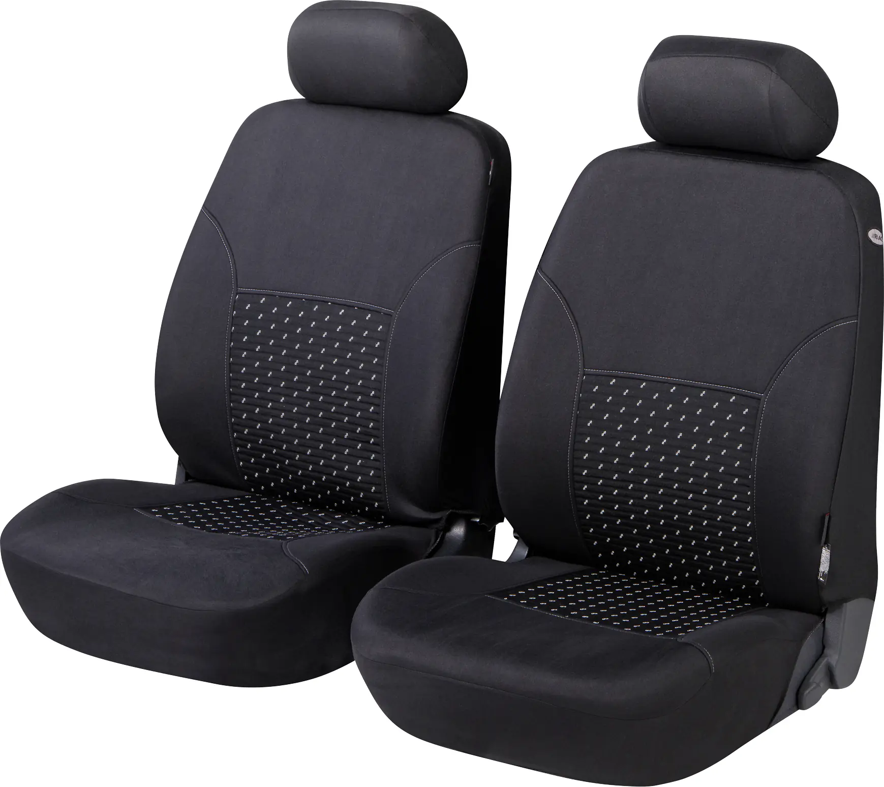 Walser Autositzbezug DotSpot Premium Vordersitze grau schwarz
